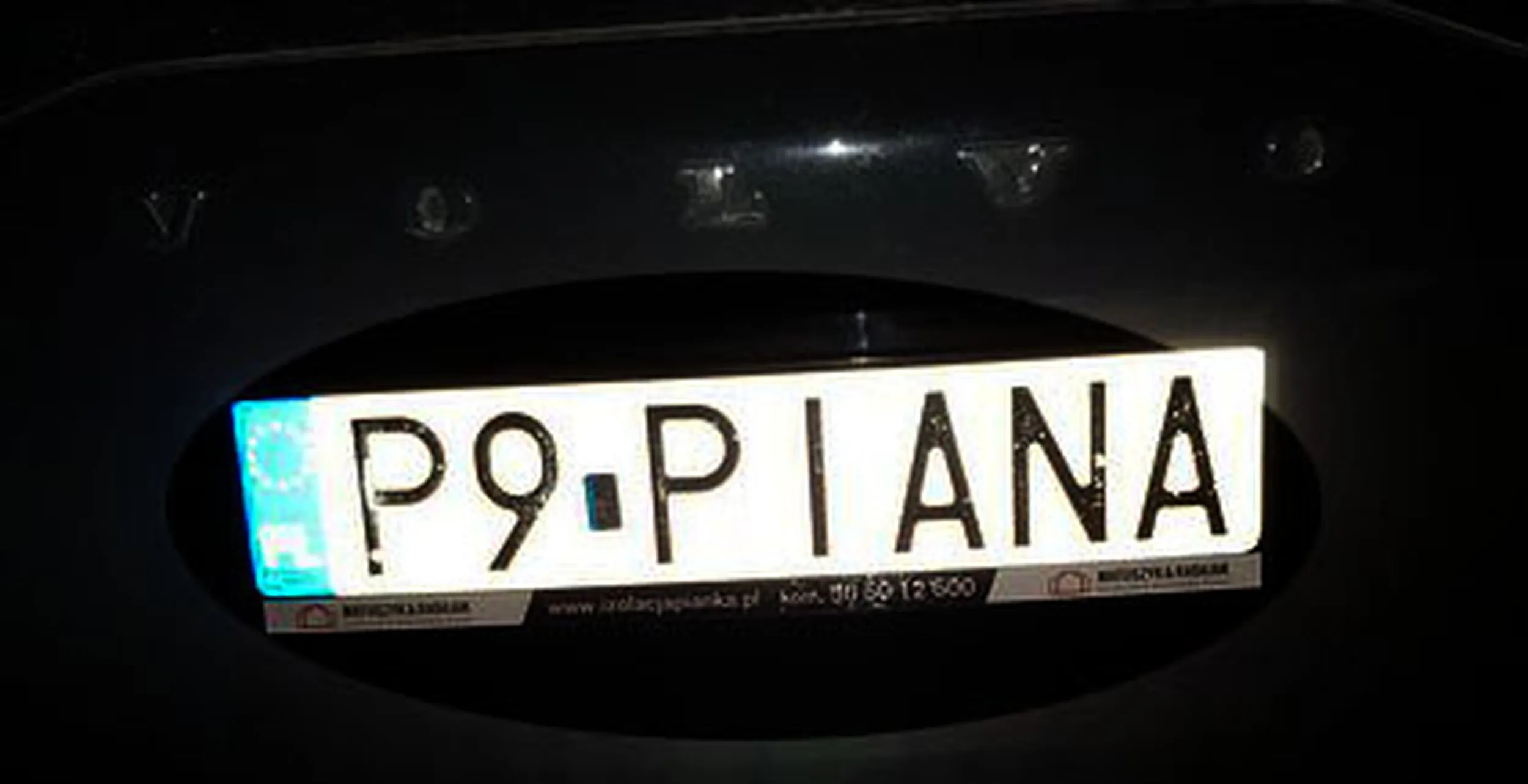 Fajny numer, blacha P9 PIANA