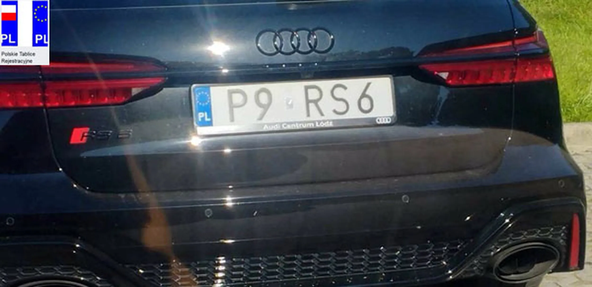 Fajny numer, blacha P9 RS6