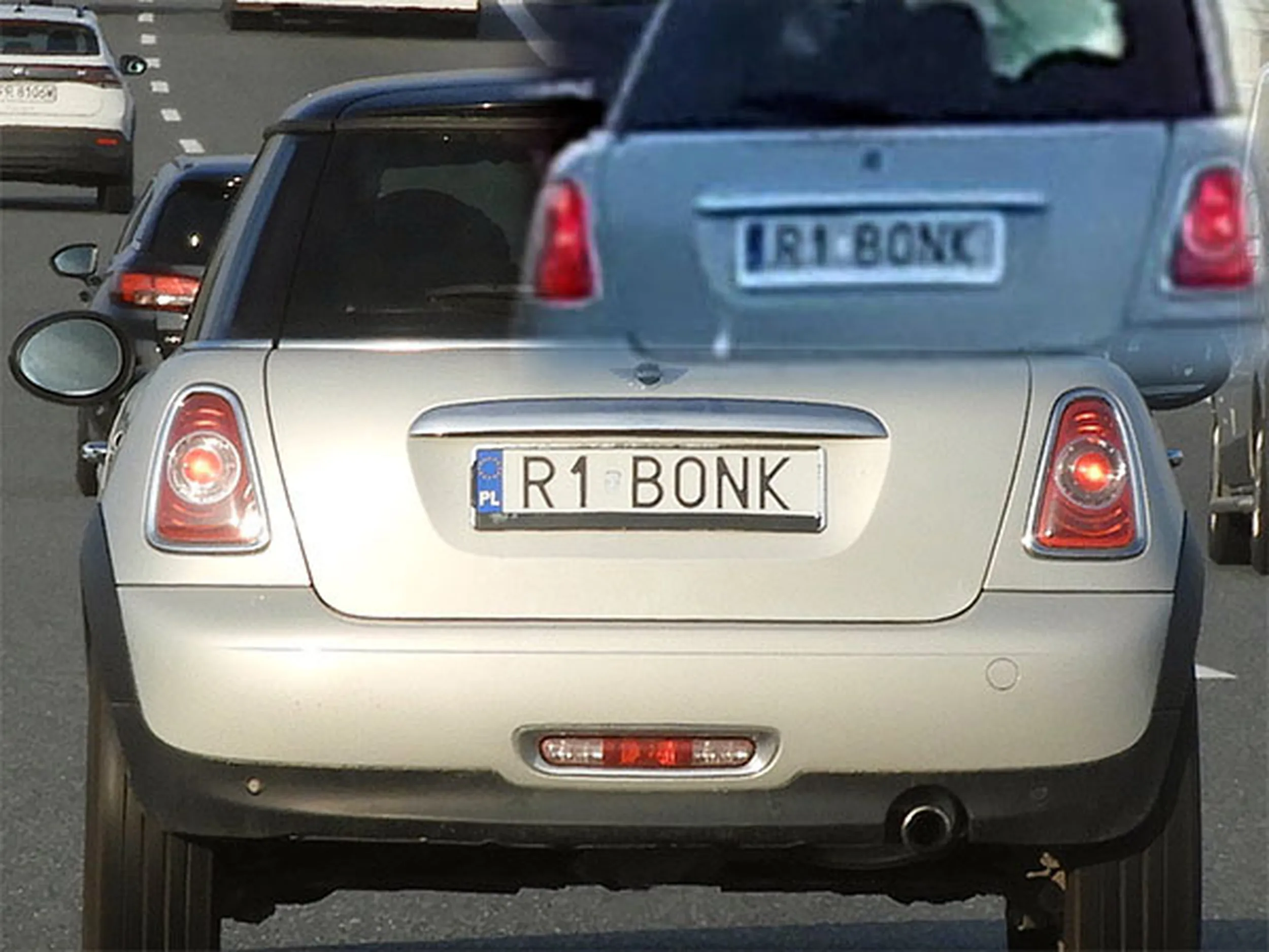 Fajny numer, blacha R1 BONK