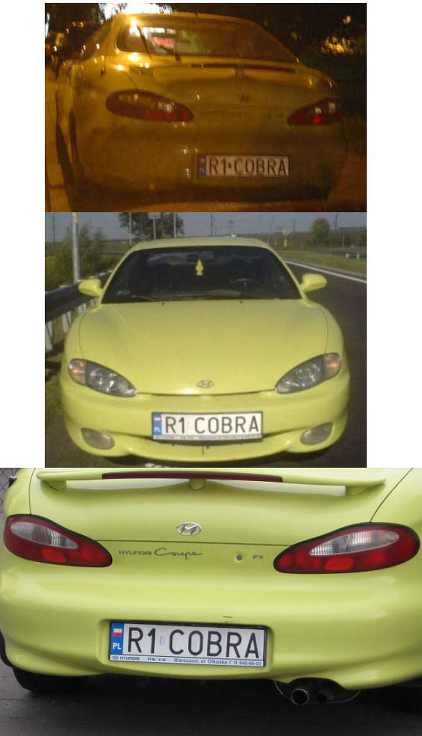 Fajny numer, blacha R1 COBRA