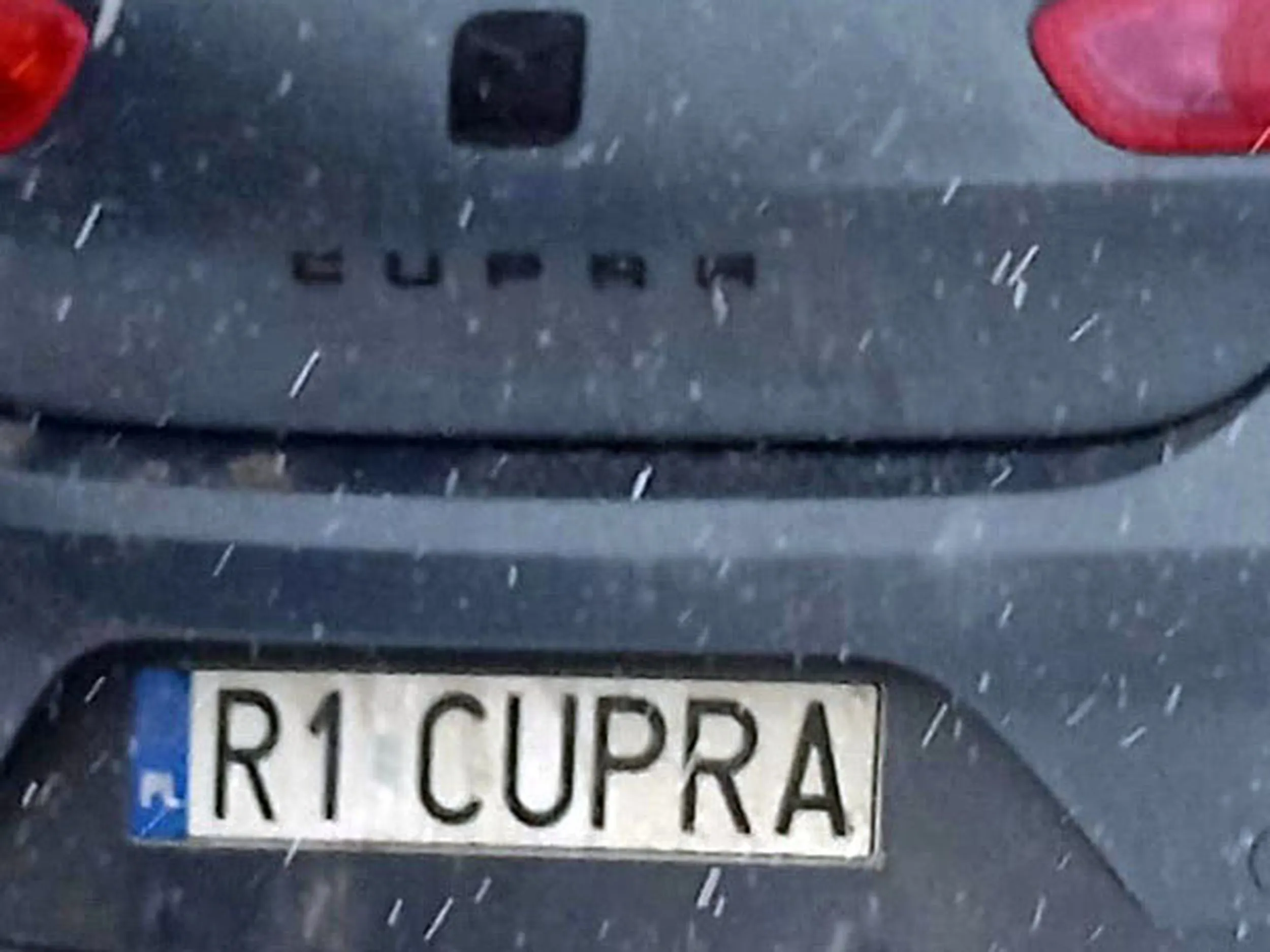Fajny numer, blacha R1 CUPRA