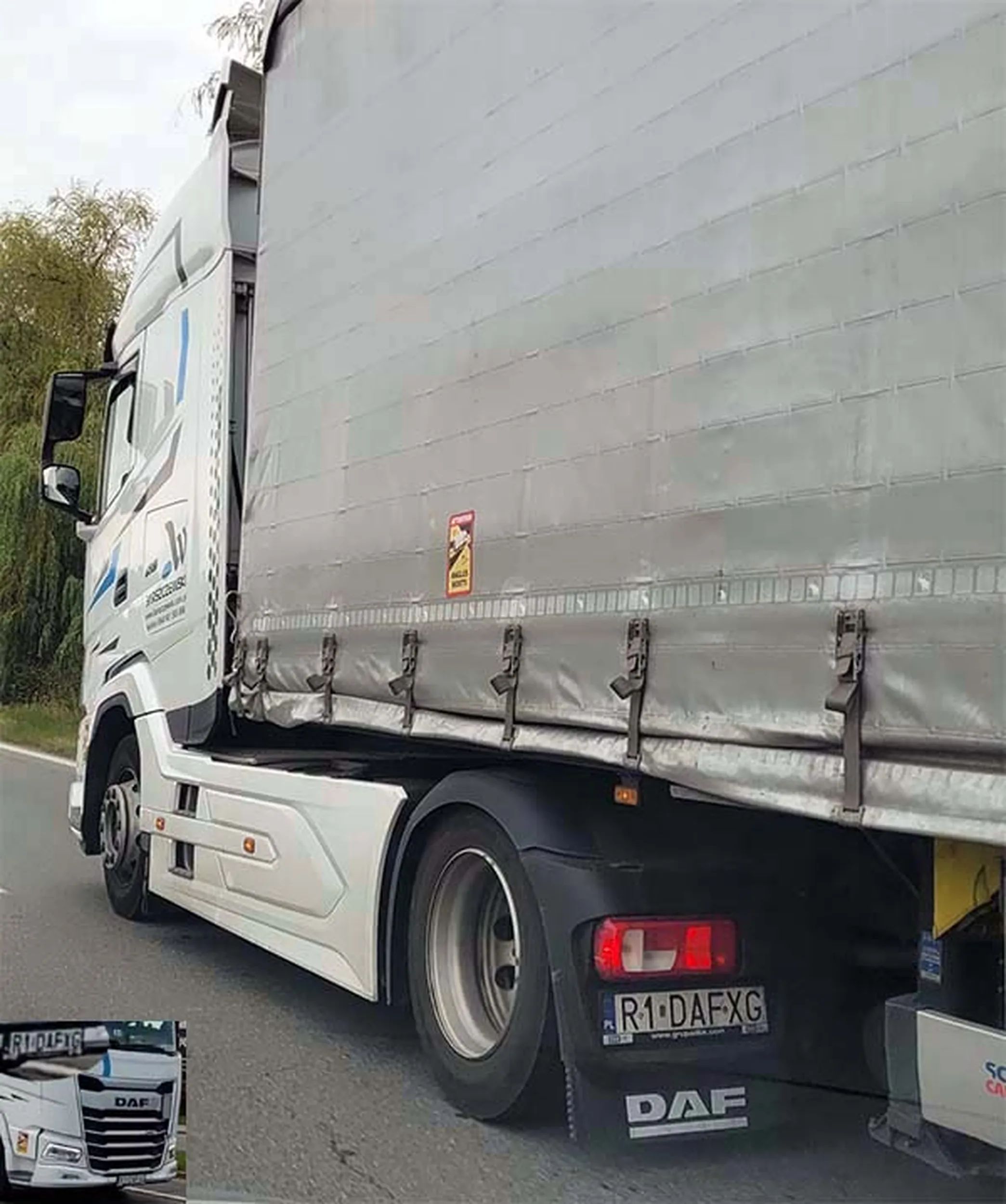 Fajny numer, blacha R1 DAFXG