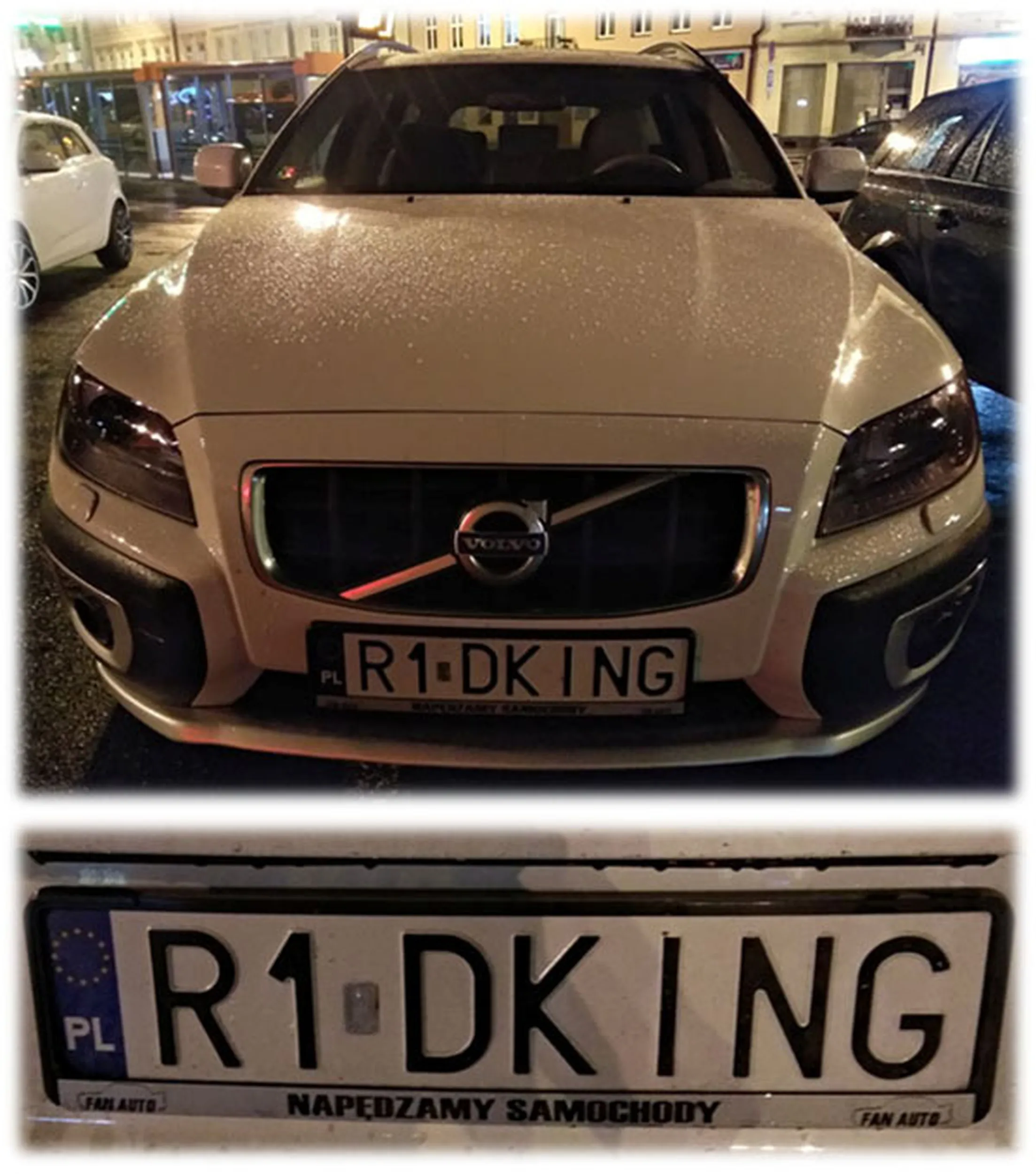 Fajny numer, blacha R1 DKING