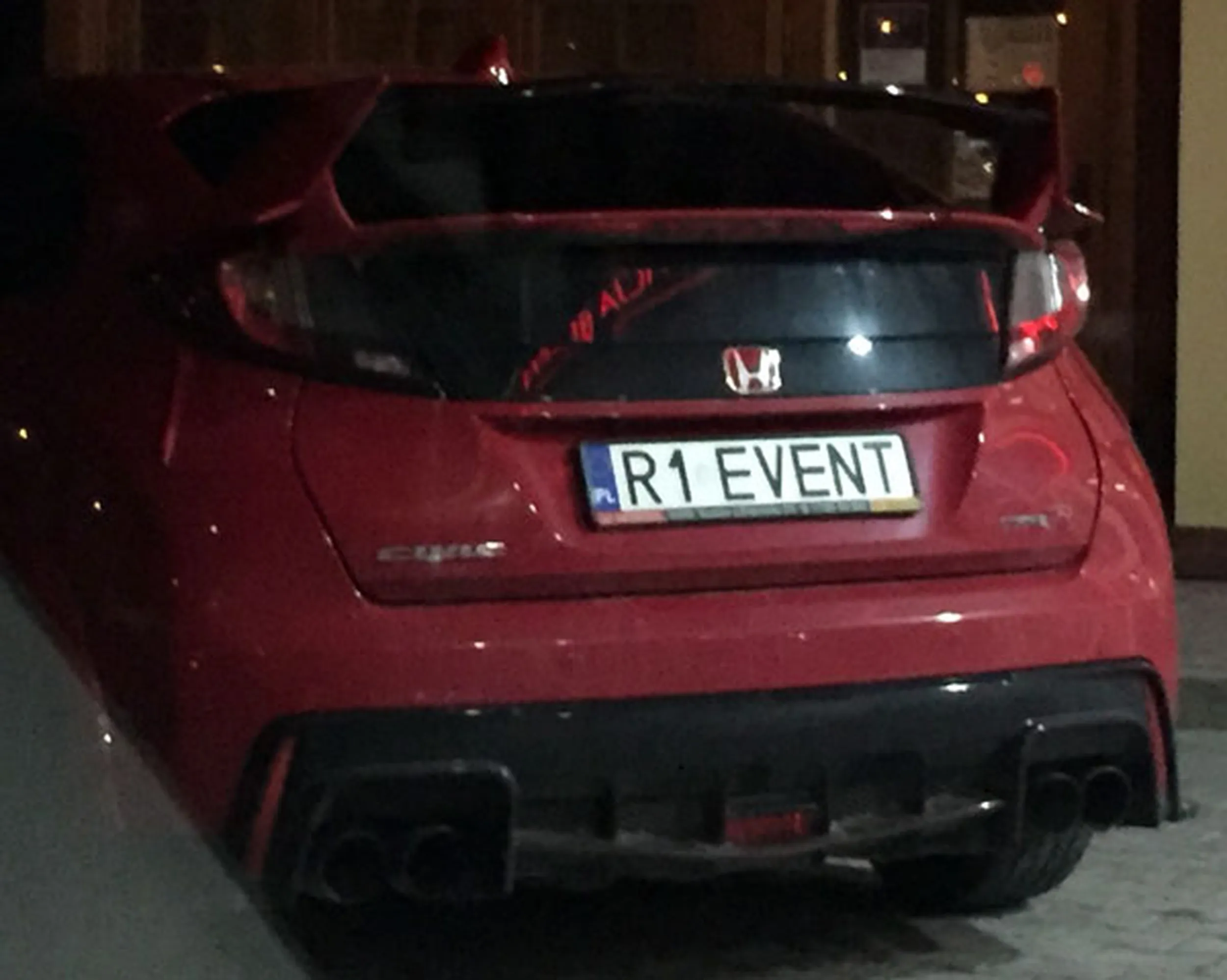 Fajny numer, blacha R1 EVENT