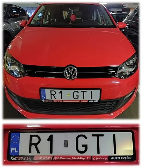 Fajny numer, blacha R1 GTI