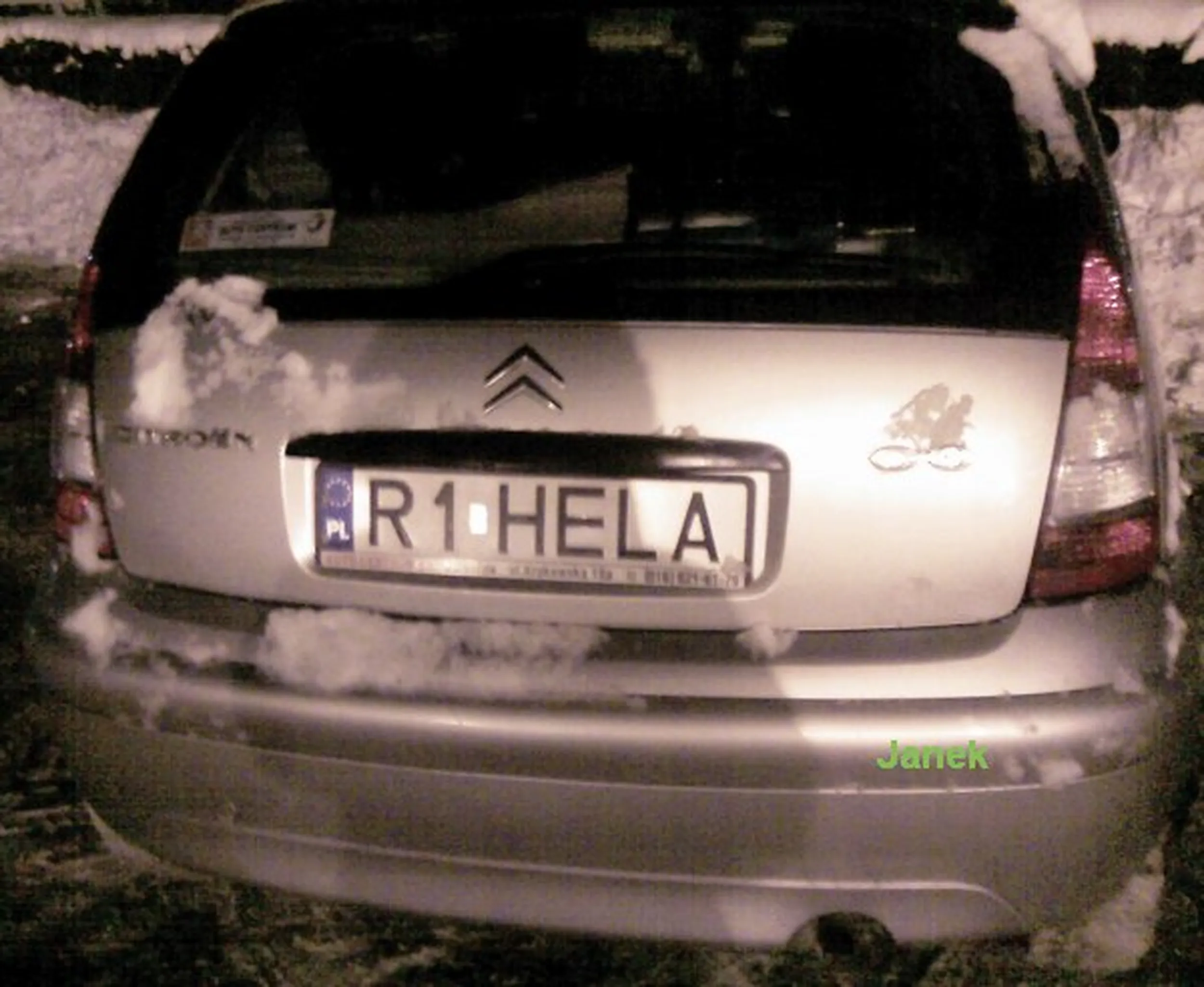 Fajny numer, blacha R1 HELA