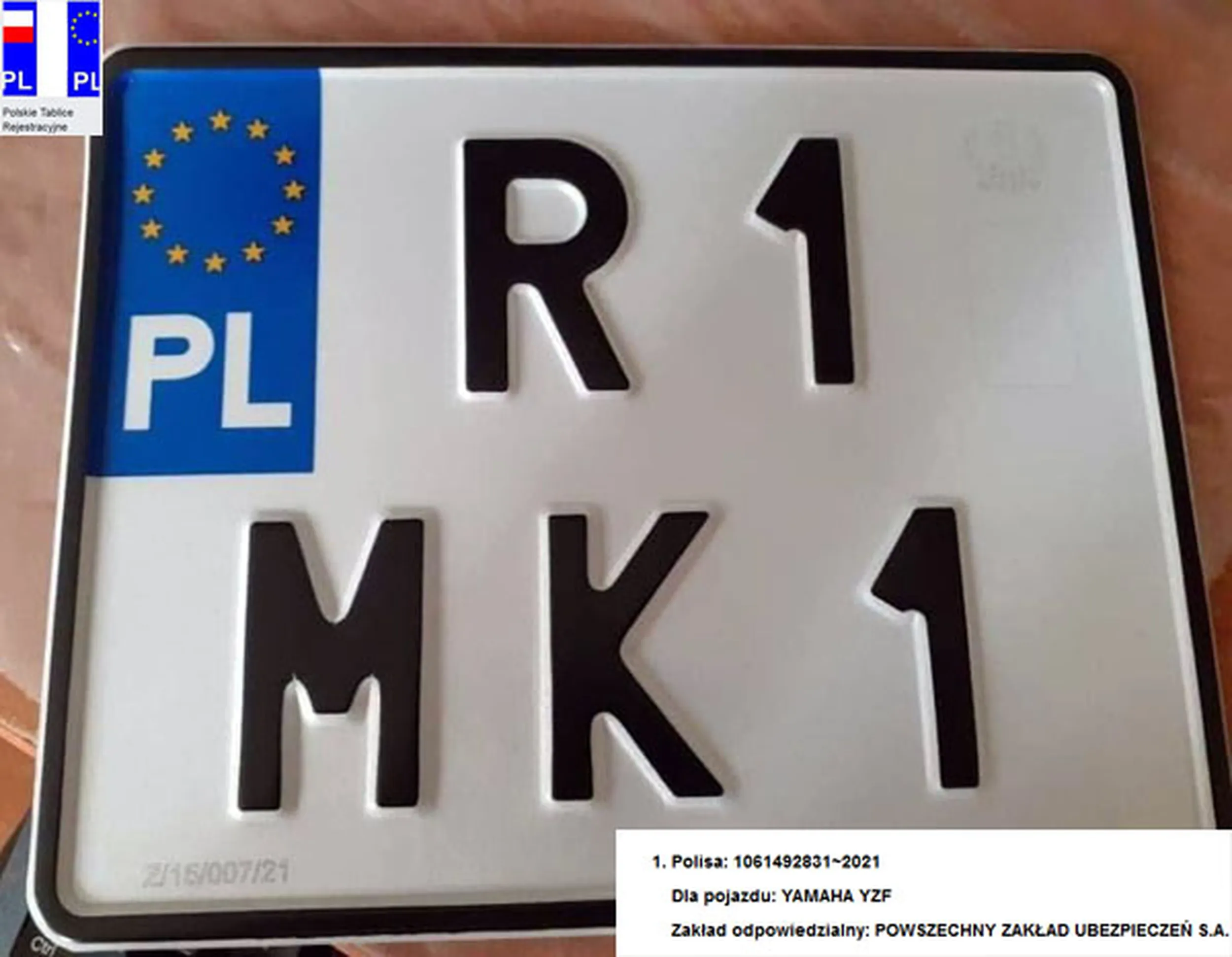 Fajny numer, blacha R1 MK1