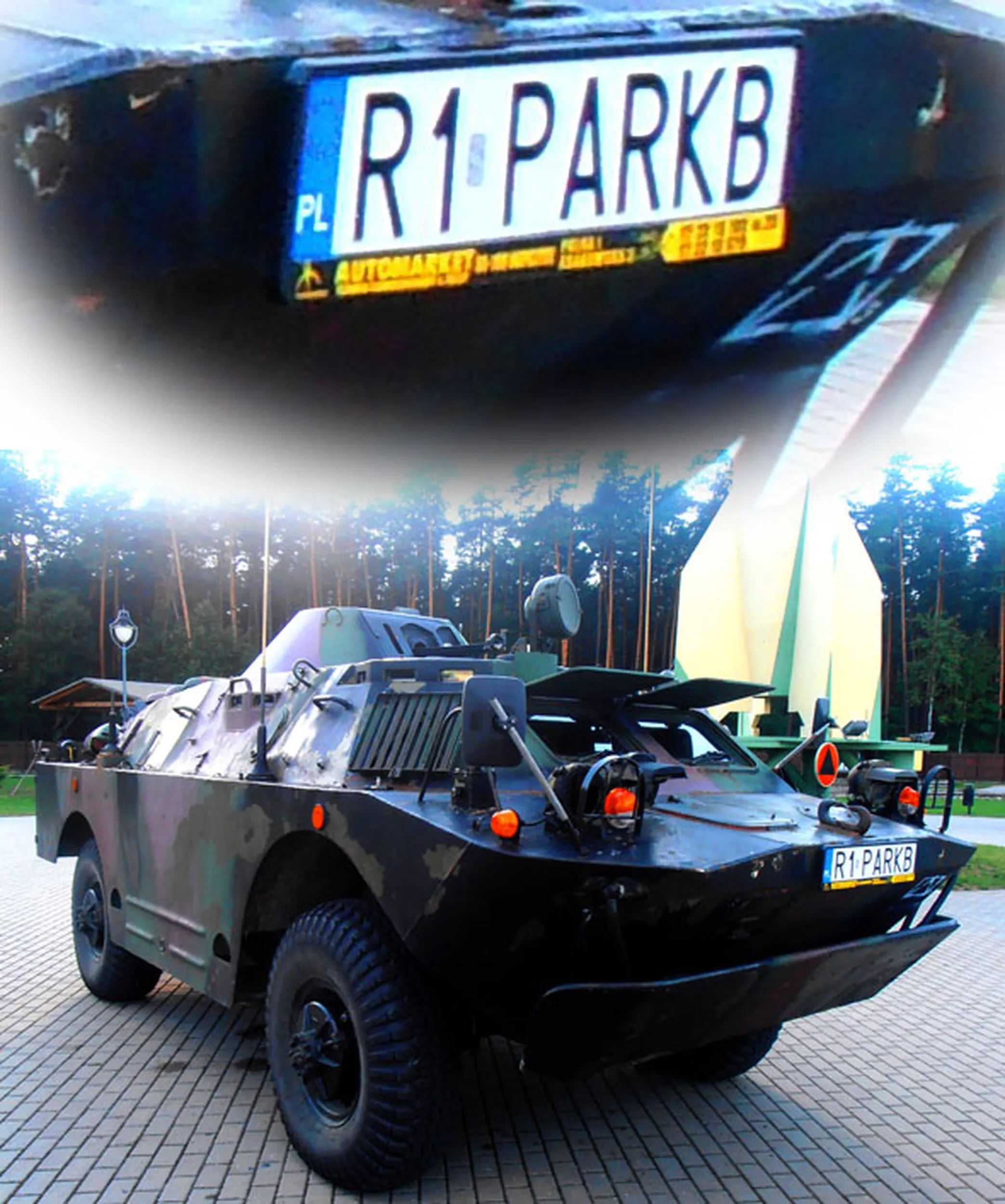 Fajny numer, blacha R1 PARKB