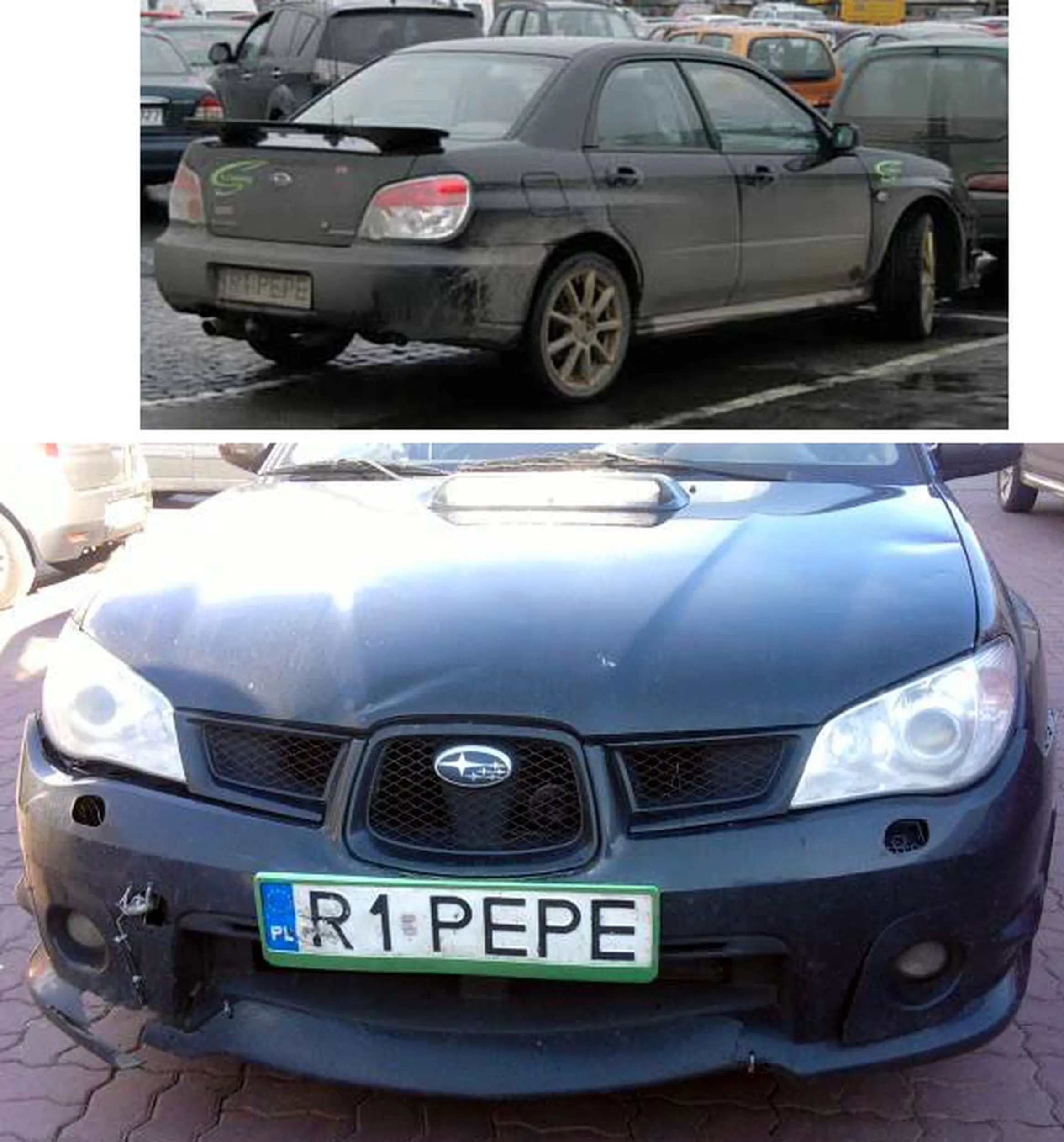 Fajny numer, blacha R1 PEPE