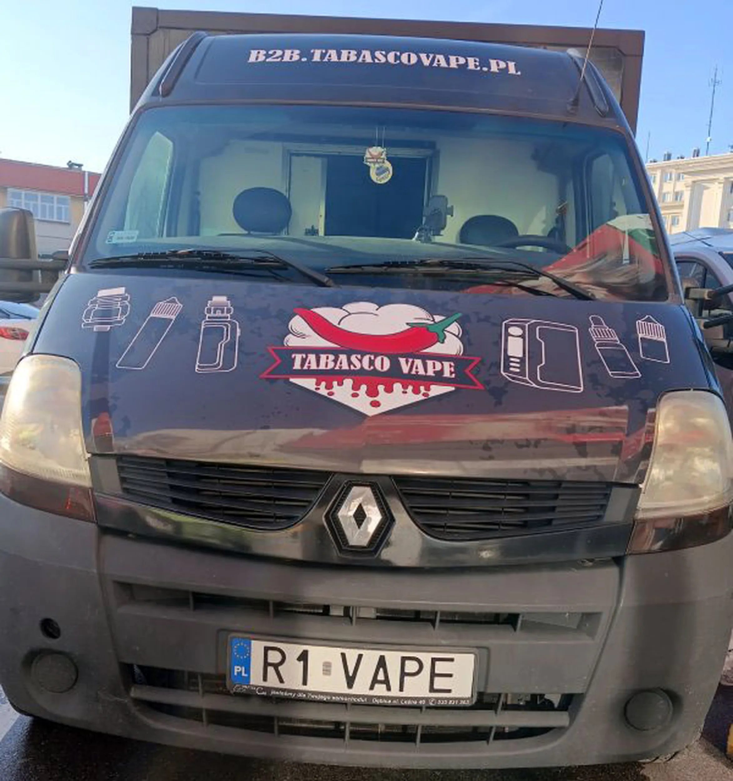 Fajny numer, blacha R1 VAPE