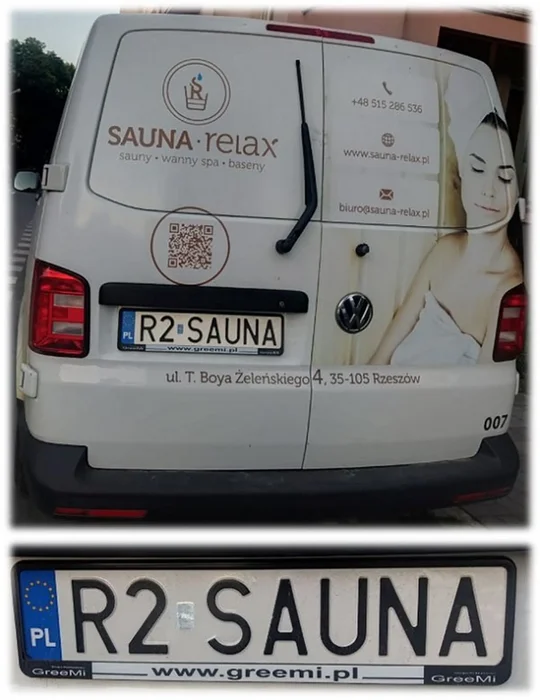Fajny numer, blacha R2 SAUNA