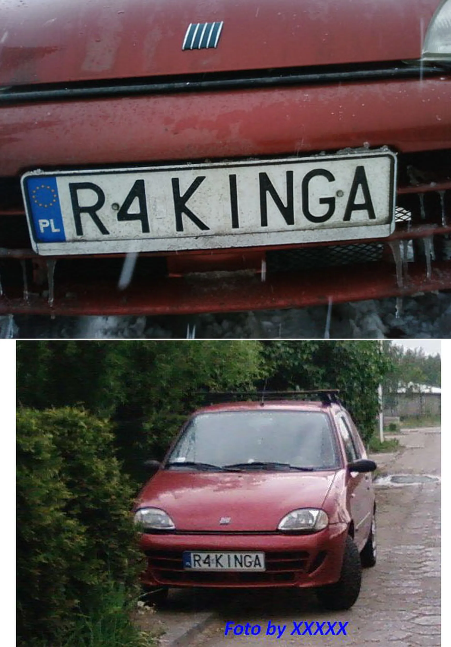 Fajny numer, blacha R4 KINGA