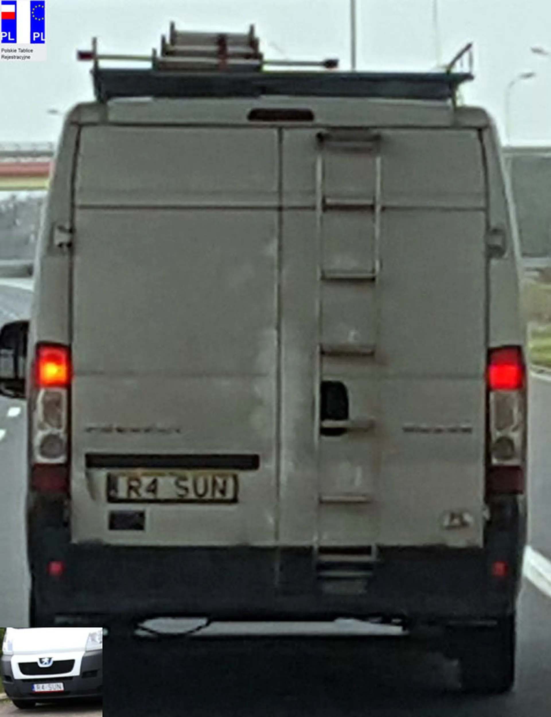 Fajny numer, blacha R4 SUN