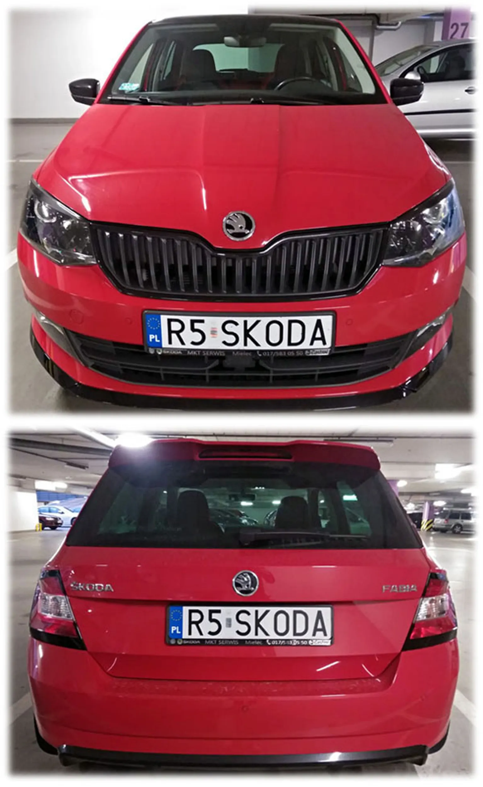 Fajny numer, blacha R5 SKODA