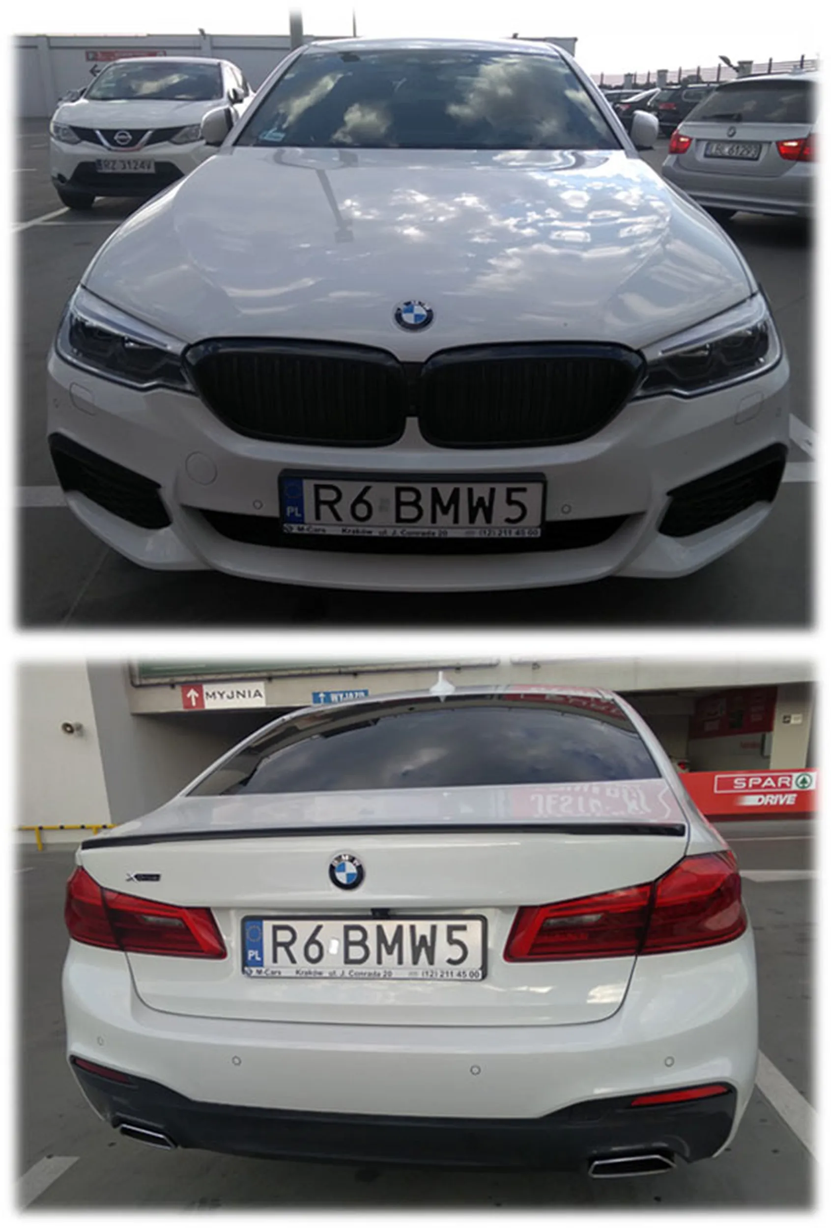 Fajny numer, blacha R6 BMW5