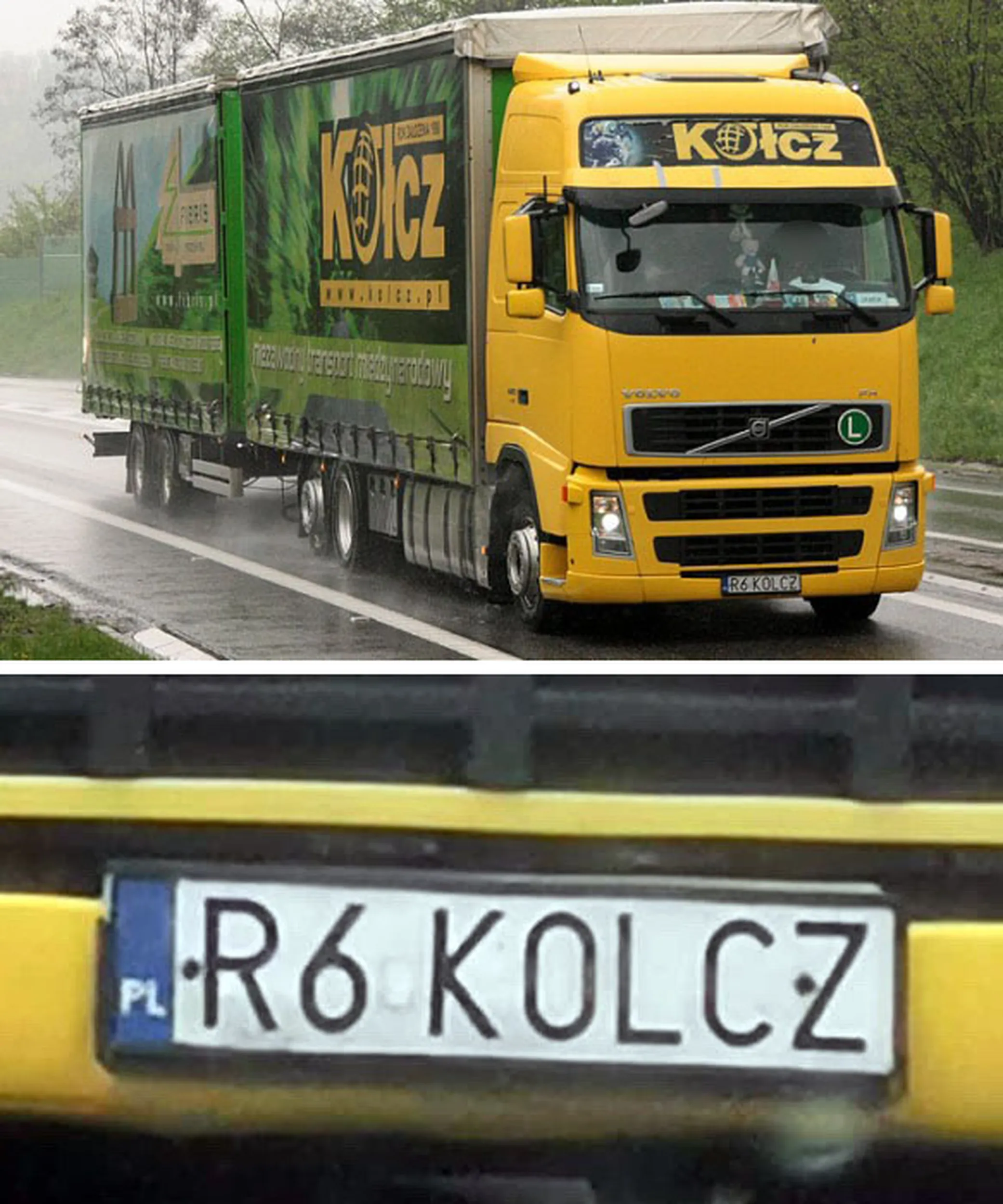 Fajny numer, blacha R6 KOLCZ