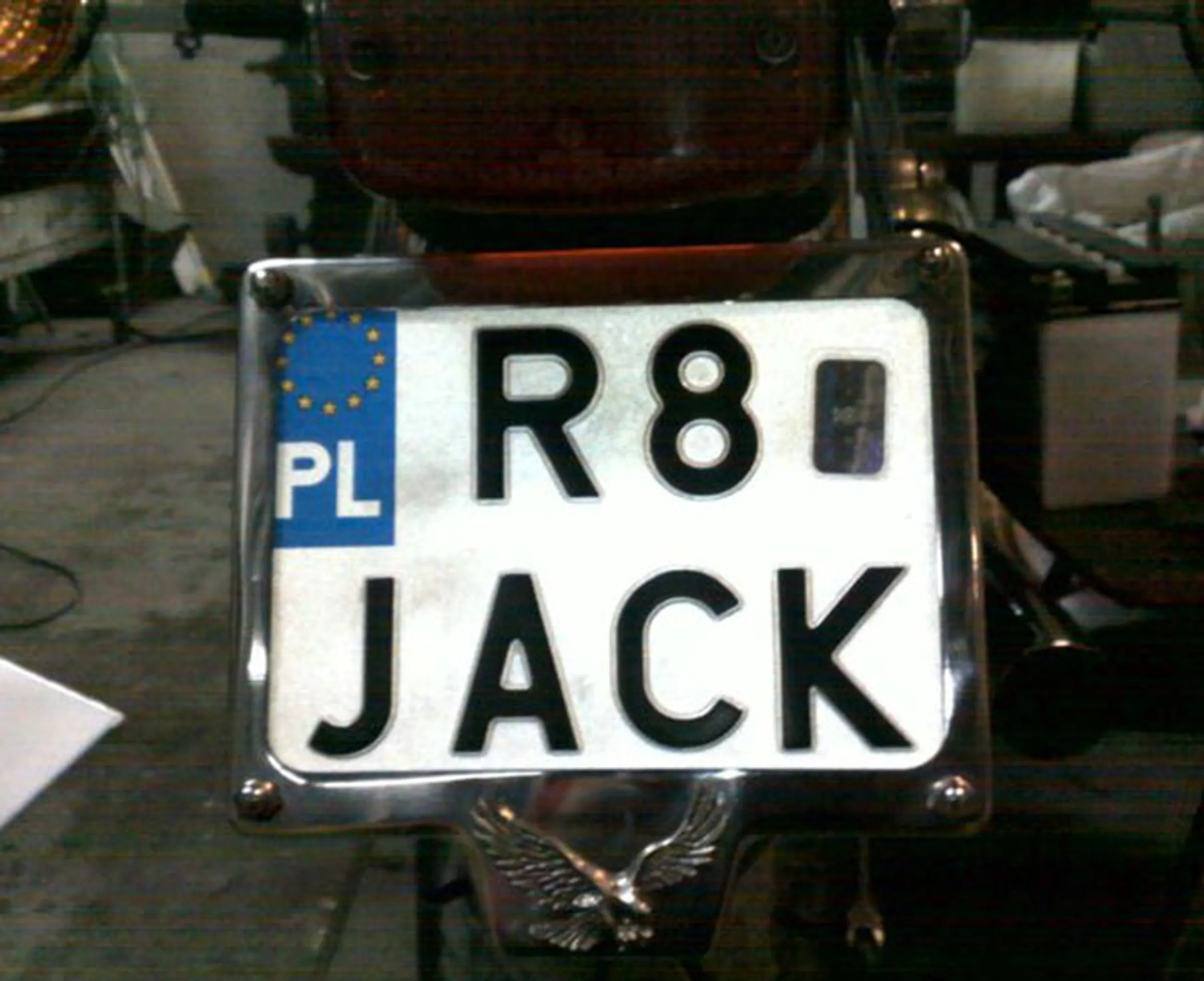 Fajny numer, blacha R8 JACK