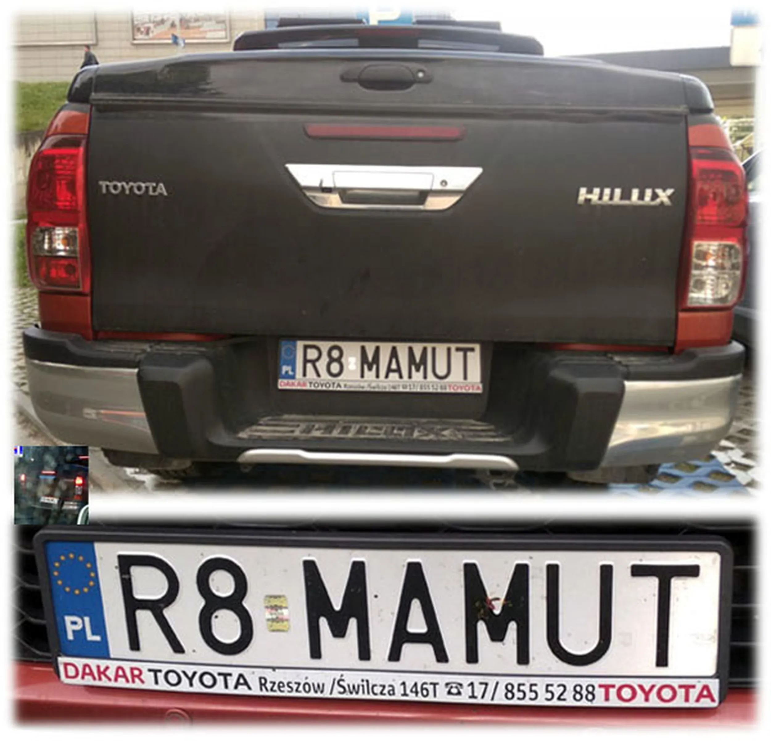 Fajny numer, blacha R8 MAMUT