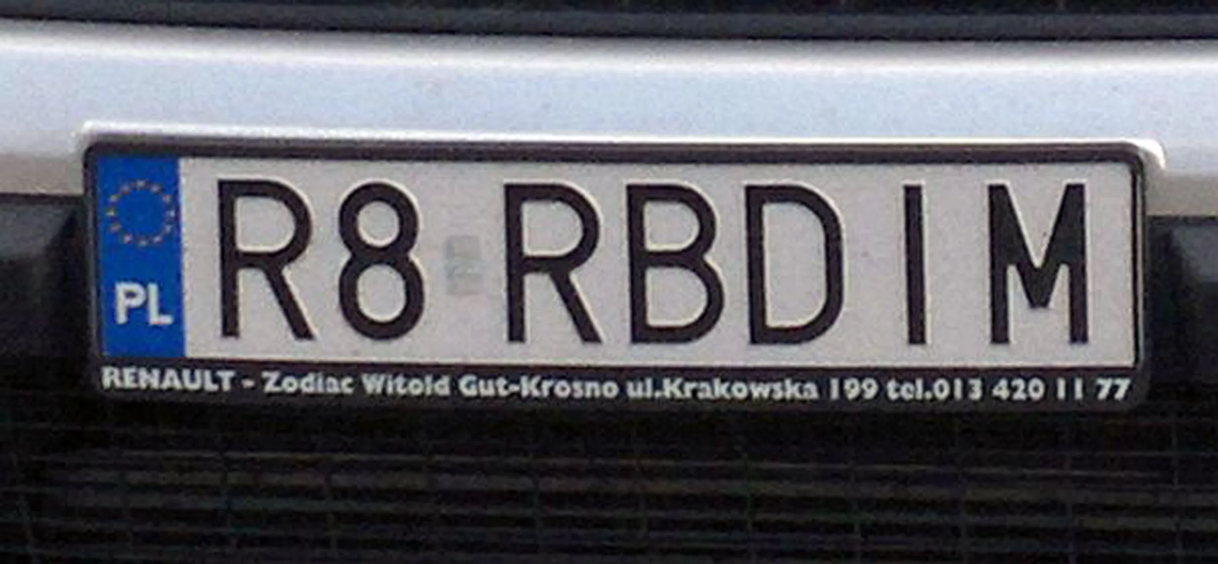 Fajny numer, blacha R8 RBDIM