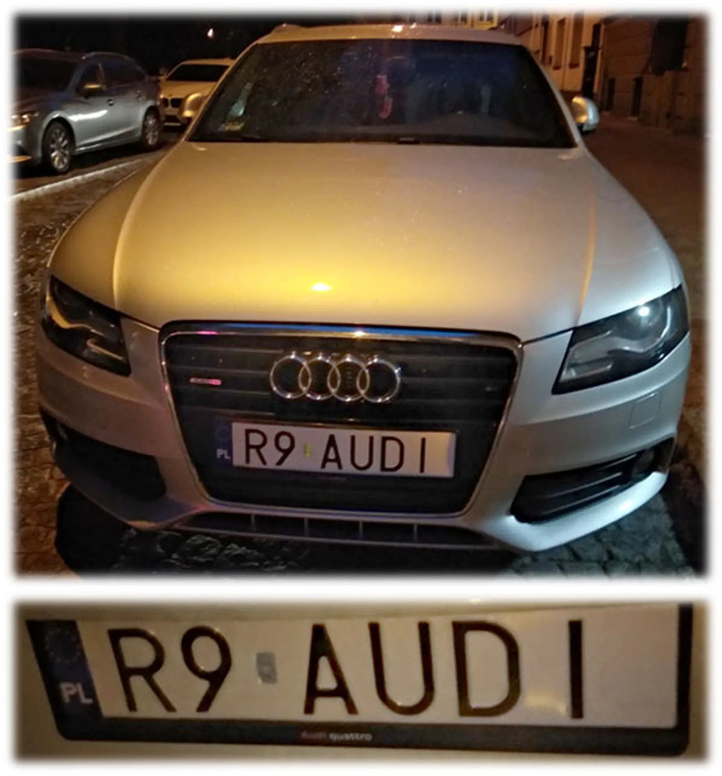 Fajny numer, blacha R9 AUDI