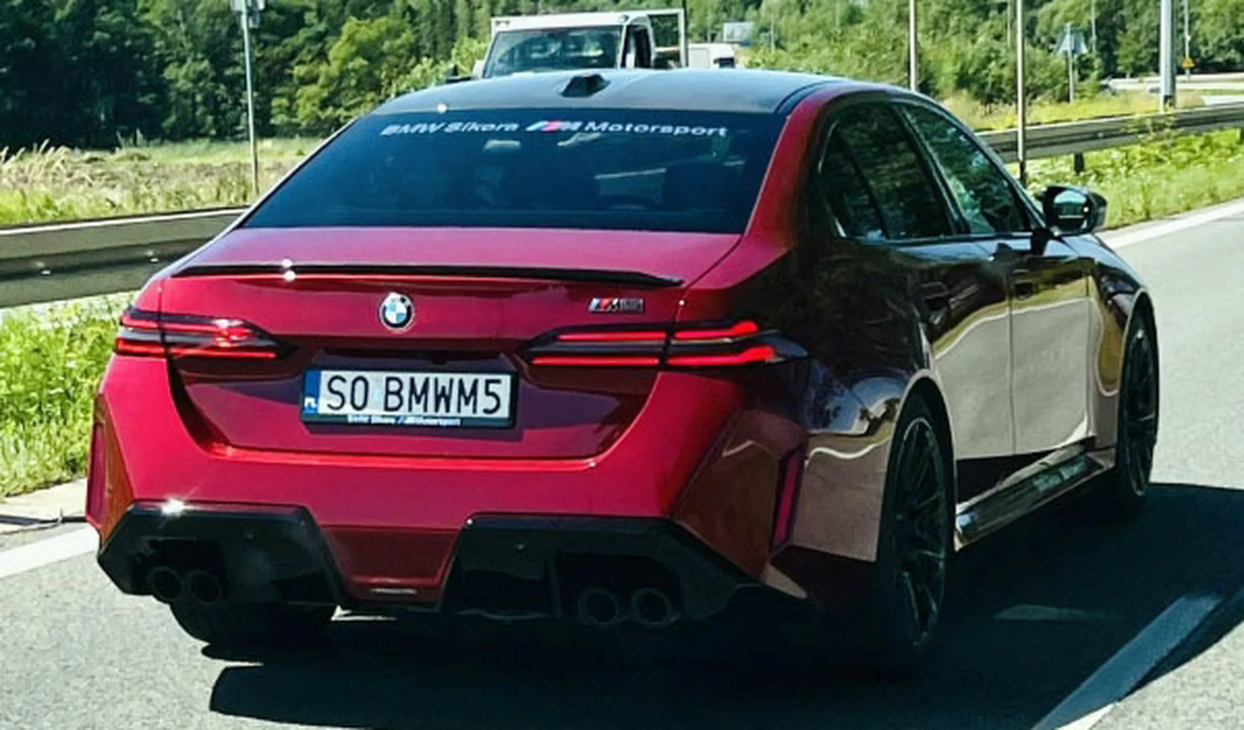 Fajny numer, blacha S0 BMWM5