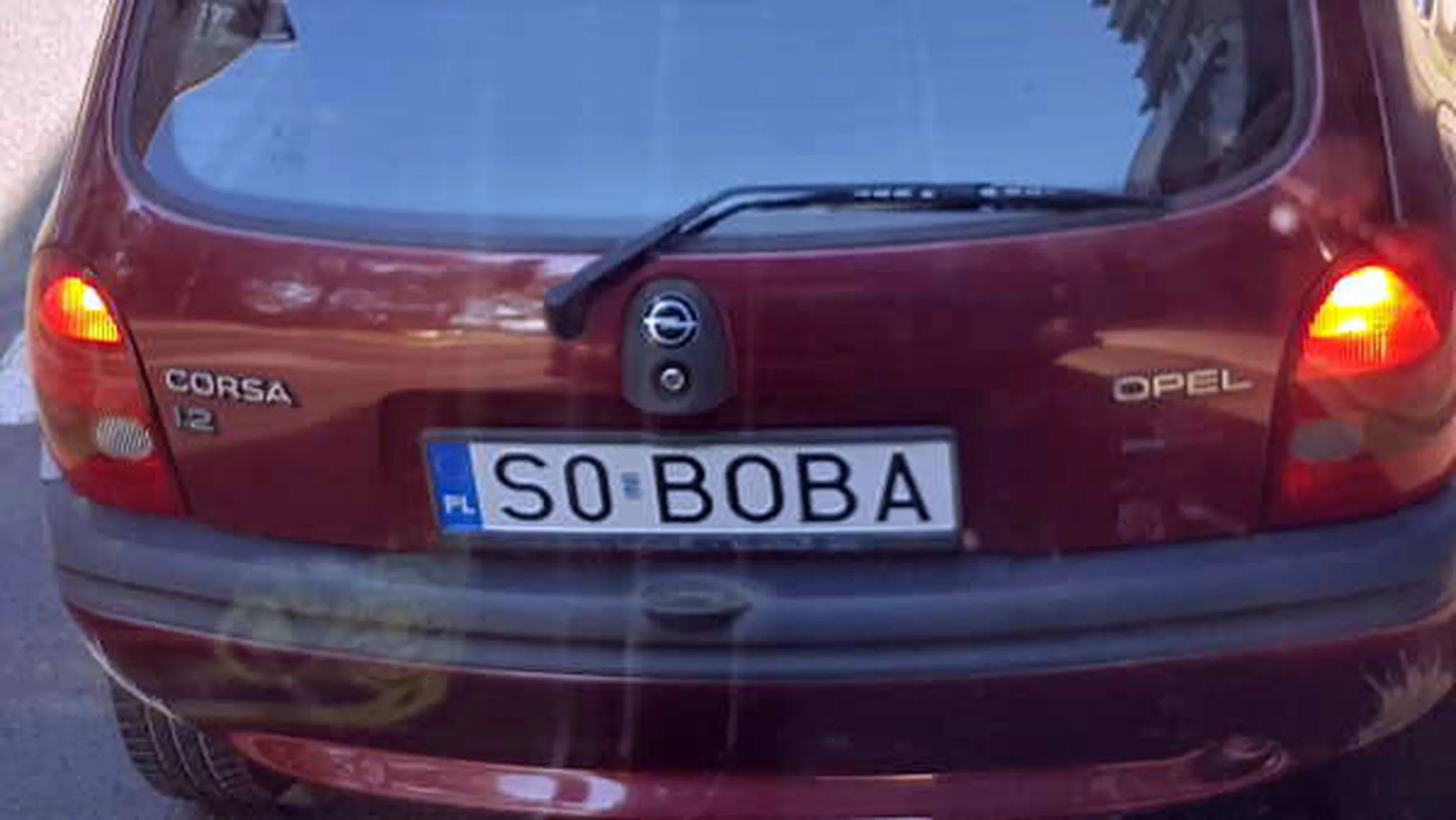 Fajny numer, blacha S0 BOBA