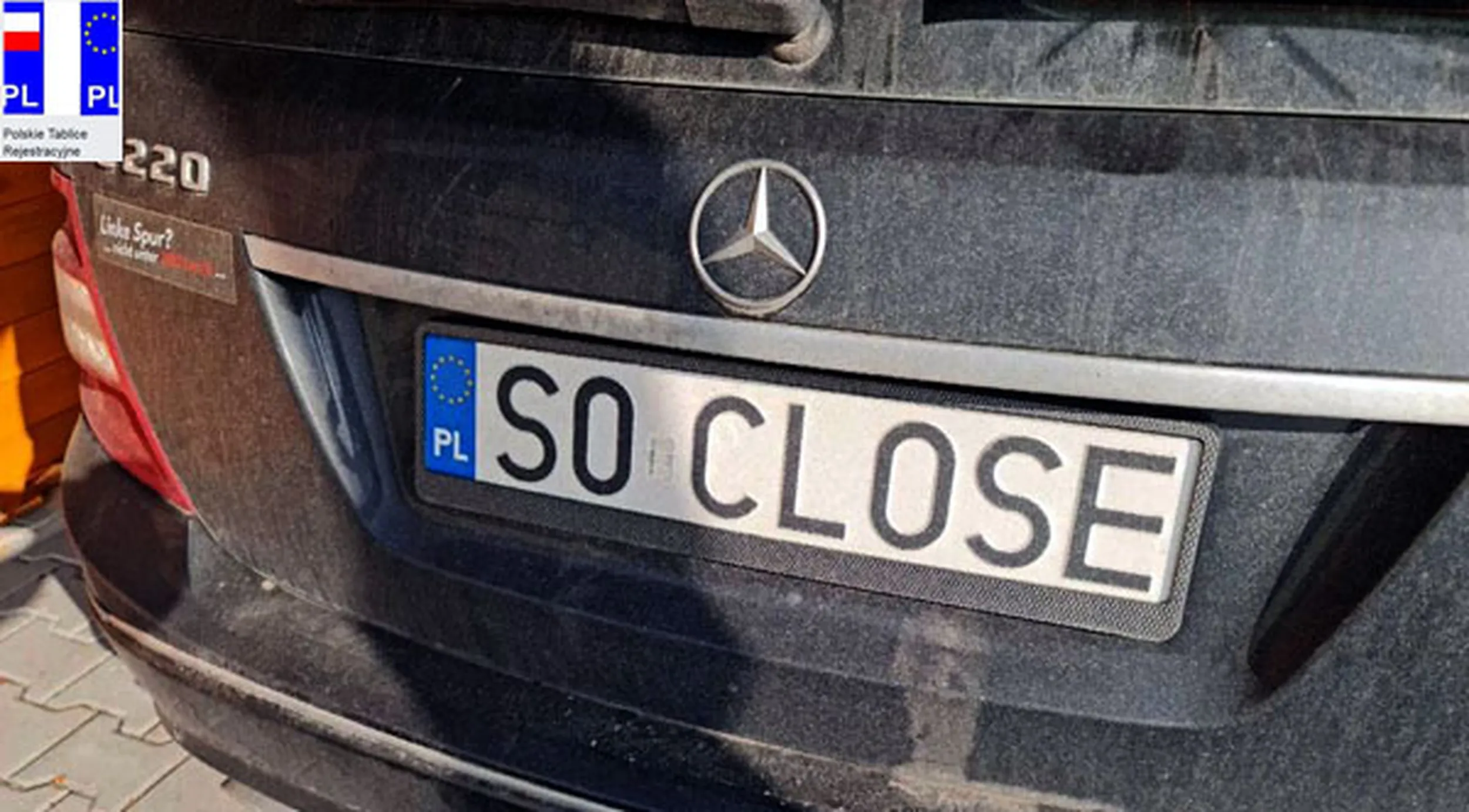 Fajny numer, blacha S0 CLOSE