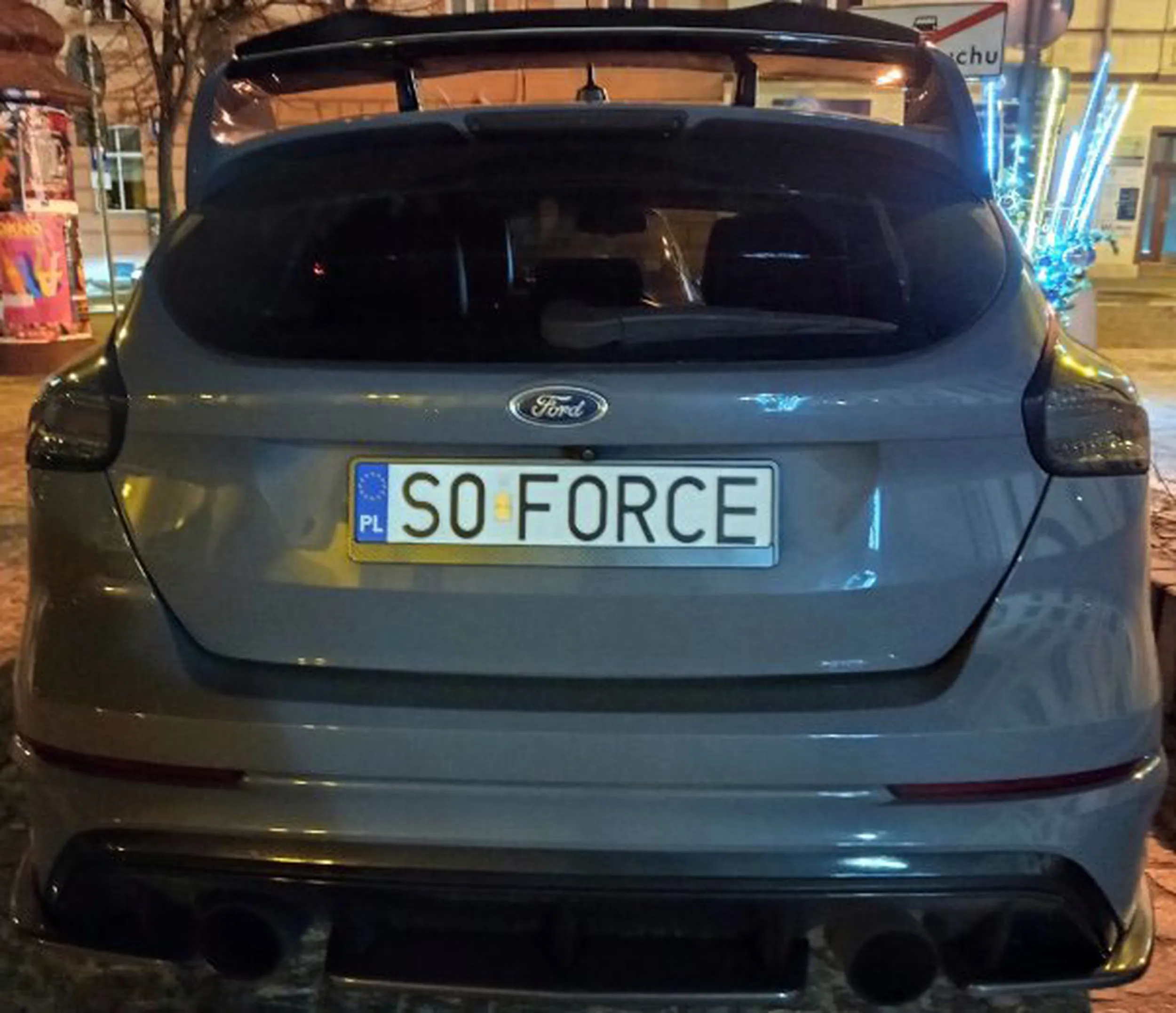 Fajny numer, blacha S0 FORCE