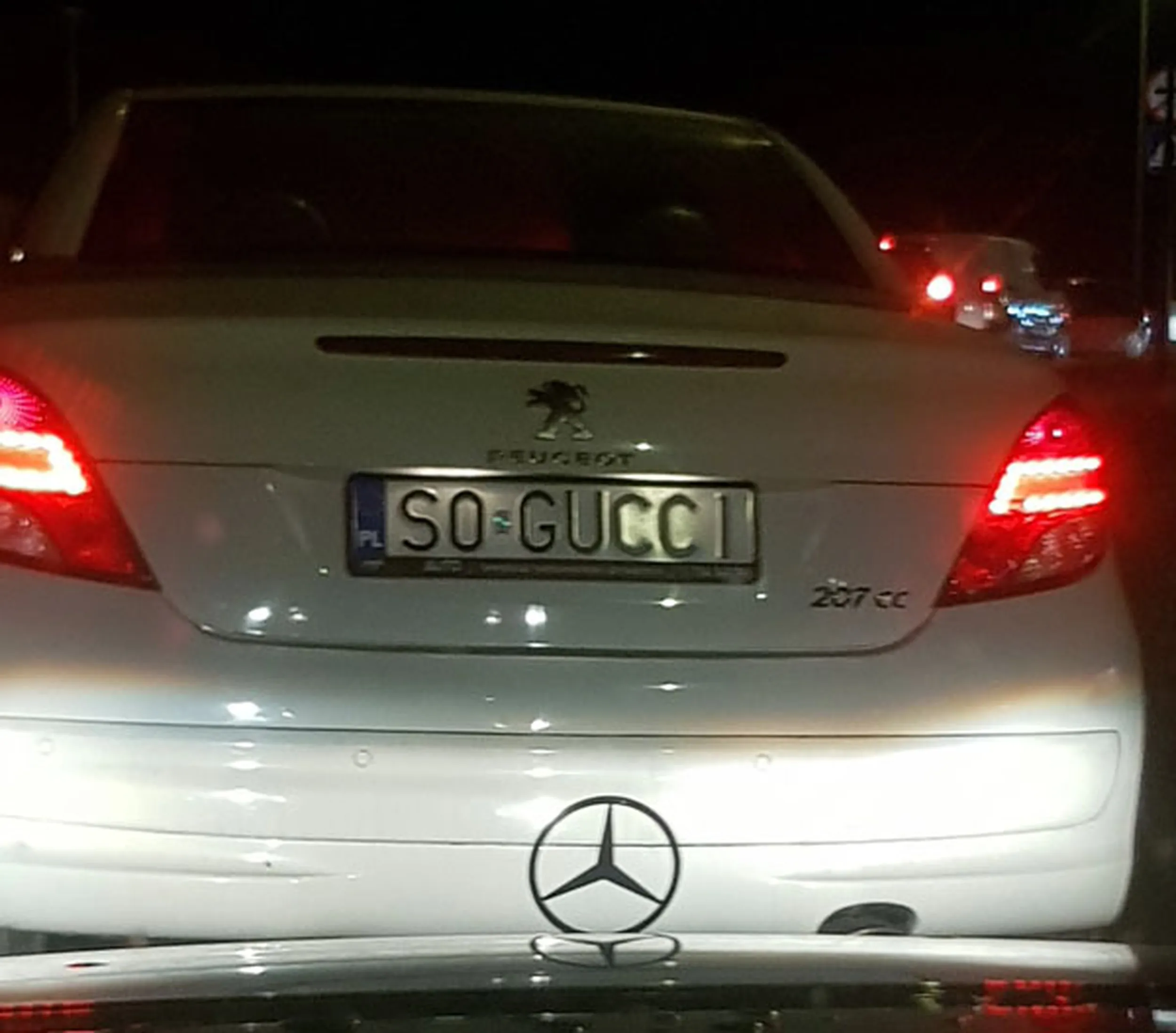 Fajny numer, blacha S0 GUCCI