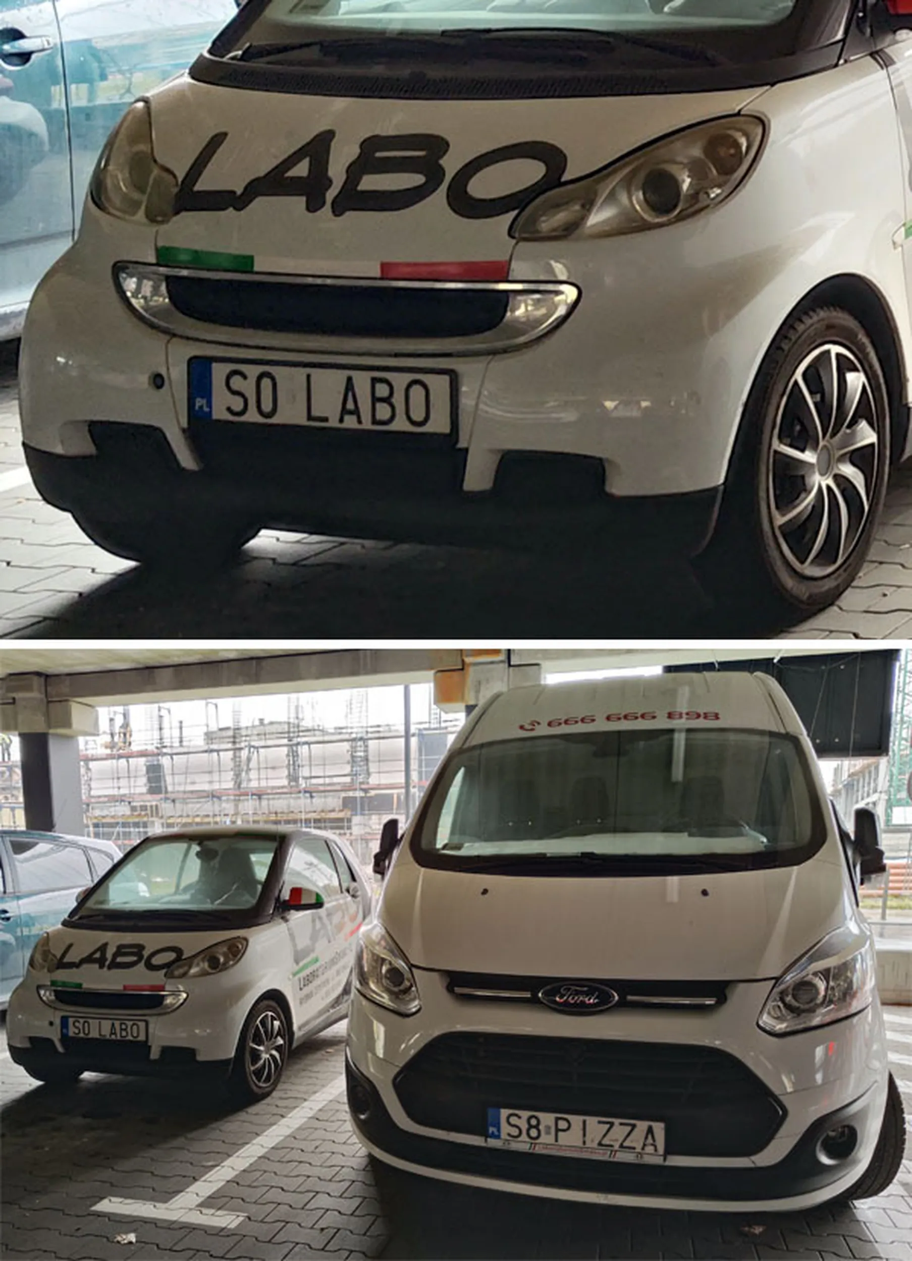 Fajny numer, blacha S0 LABO