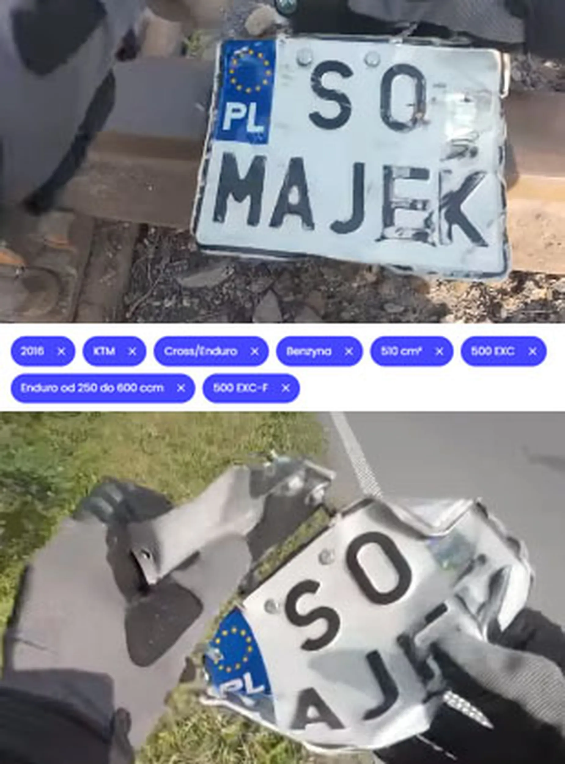 Fajny numer, blacha S0 MAJEK