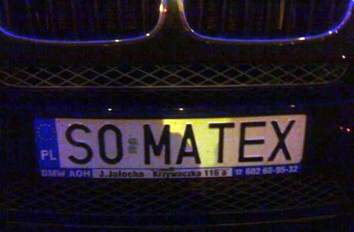 Fajny numer, blacha S0 MATEX