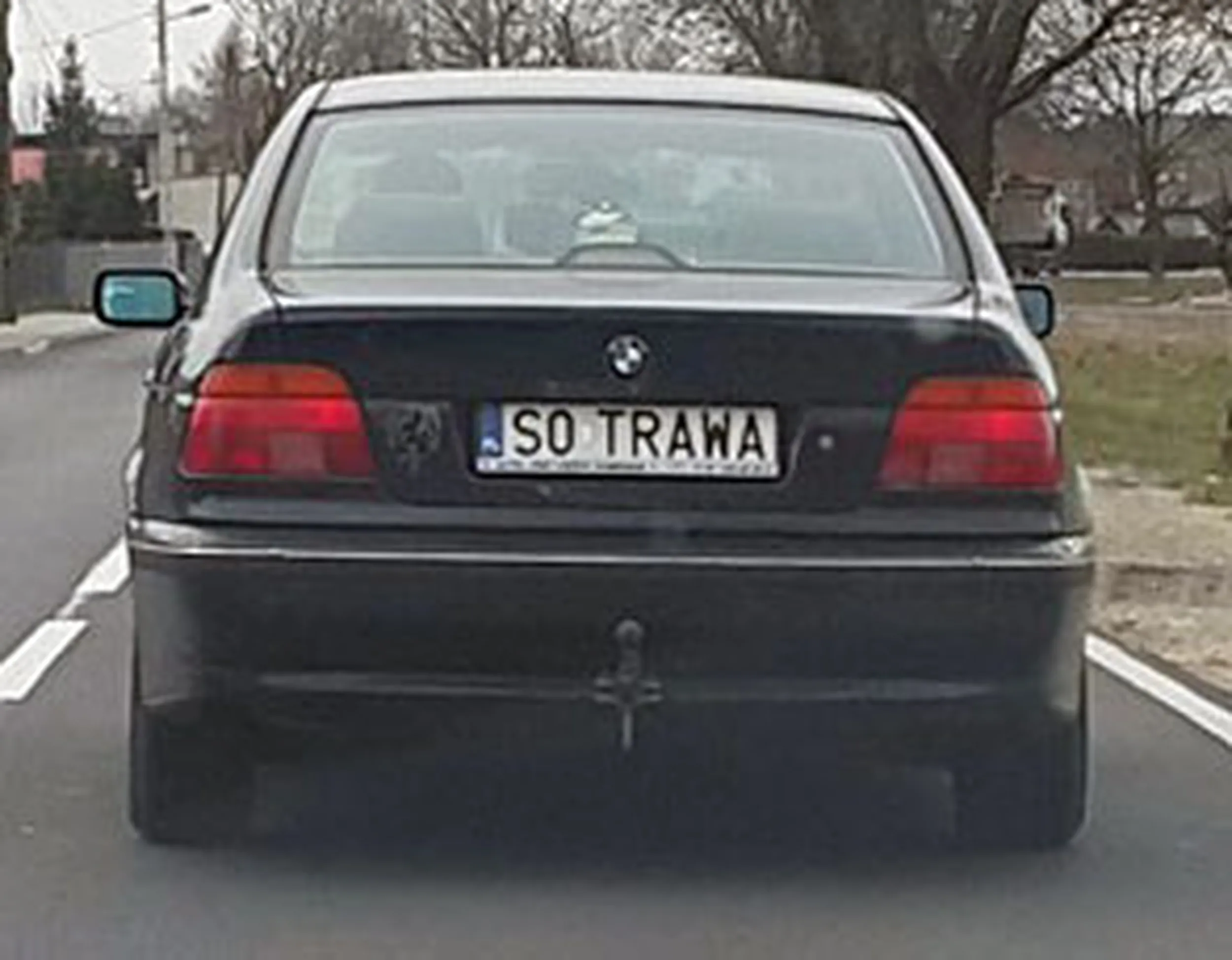 Fajny numer, blacha S0 TRAWA