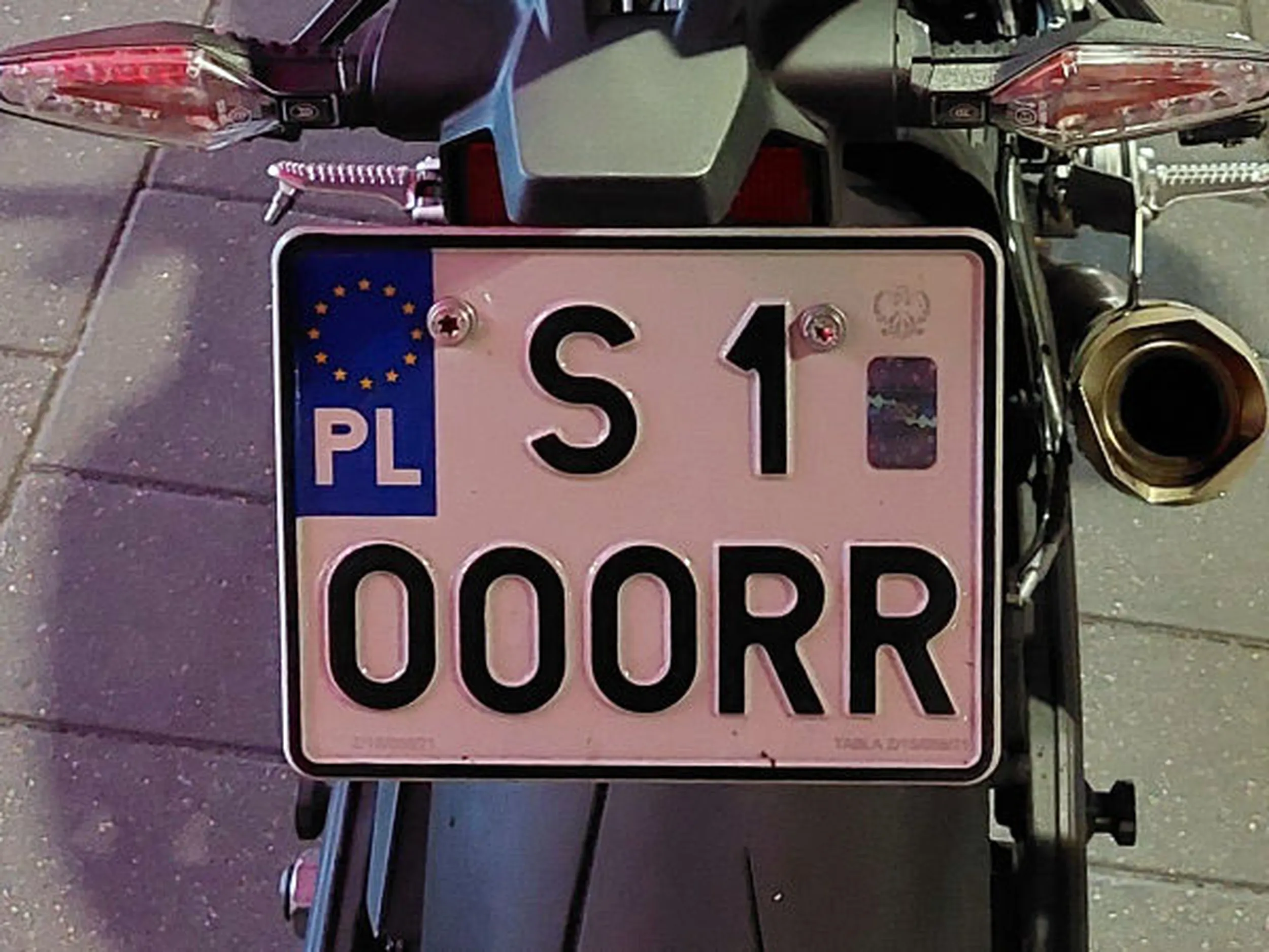 Fajny numer, blacha S1 OOORR