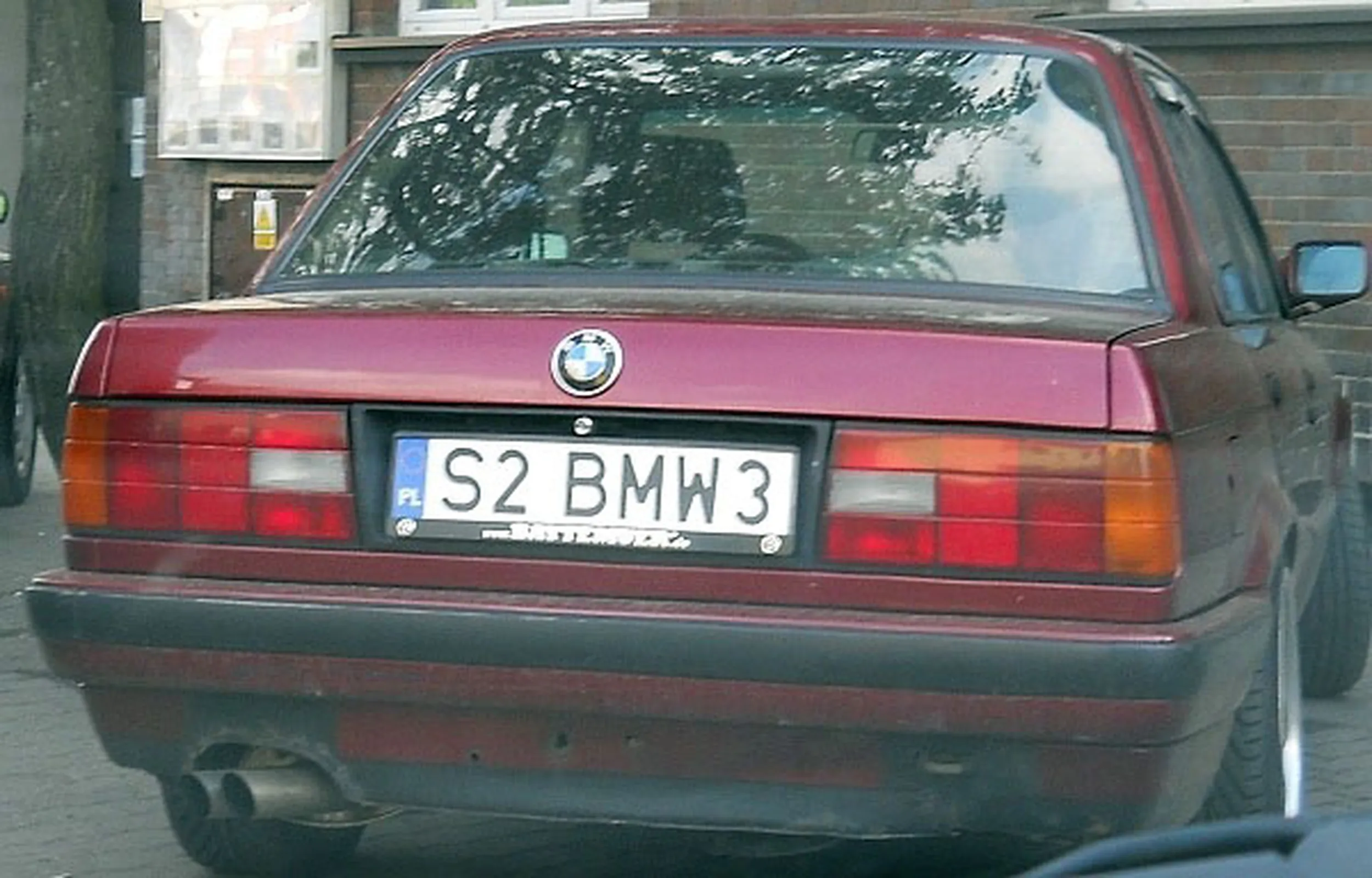 Fajny numer, blacha S2 BMW3