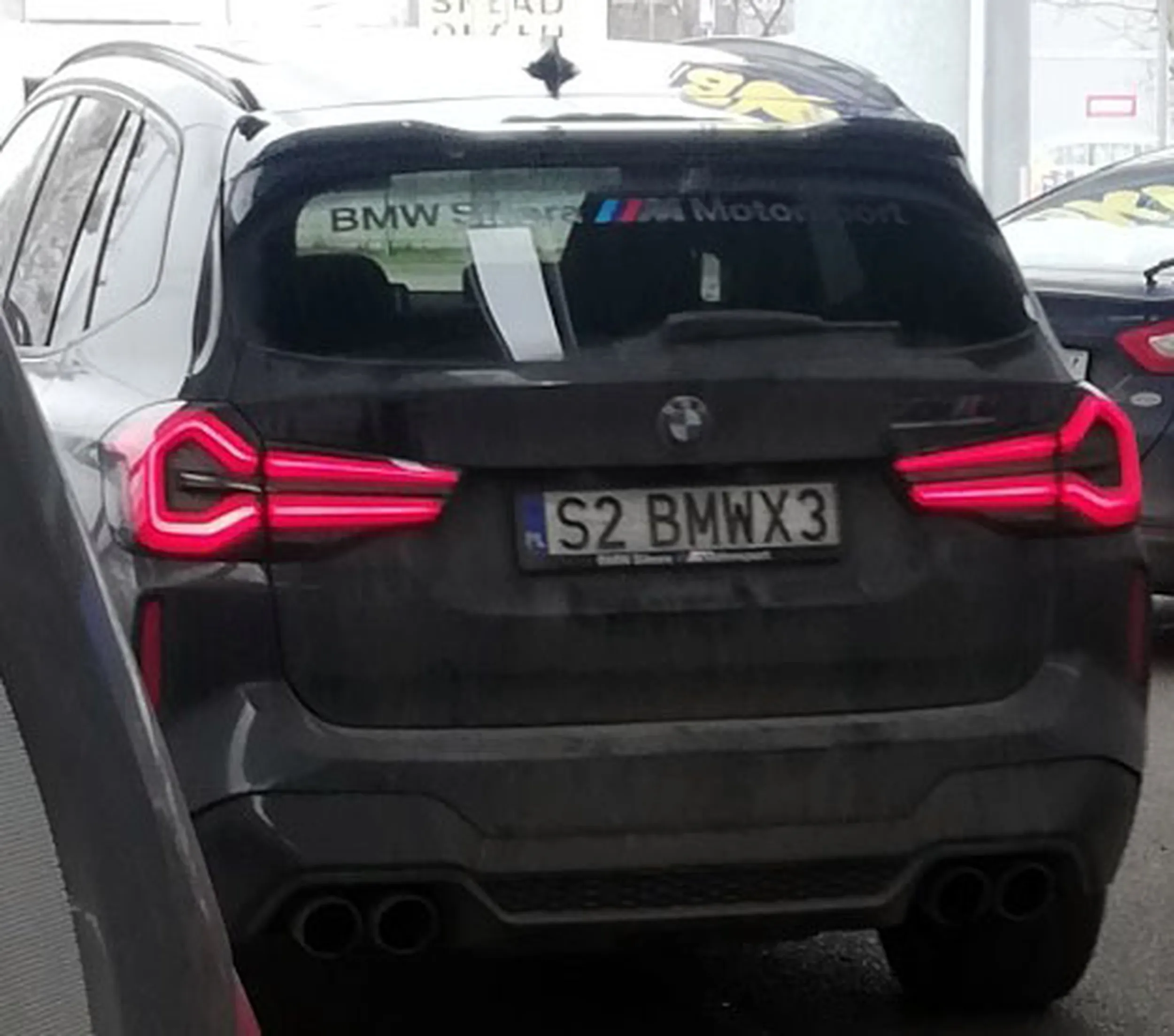 Fajny numer, blacha S2 BMWX3