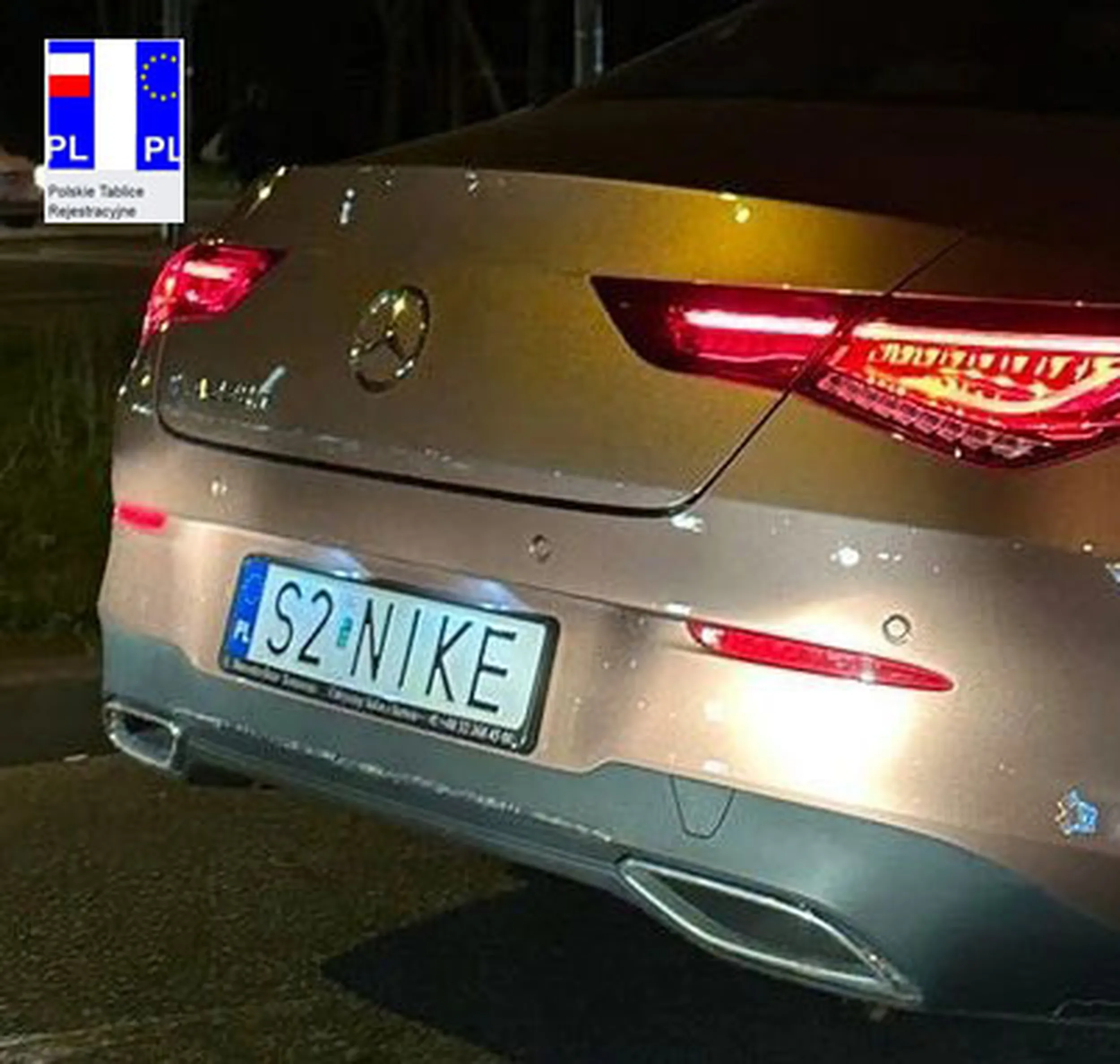 Fajny numer, blacha S2 NIKE