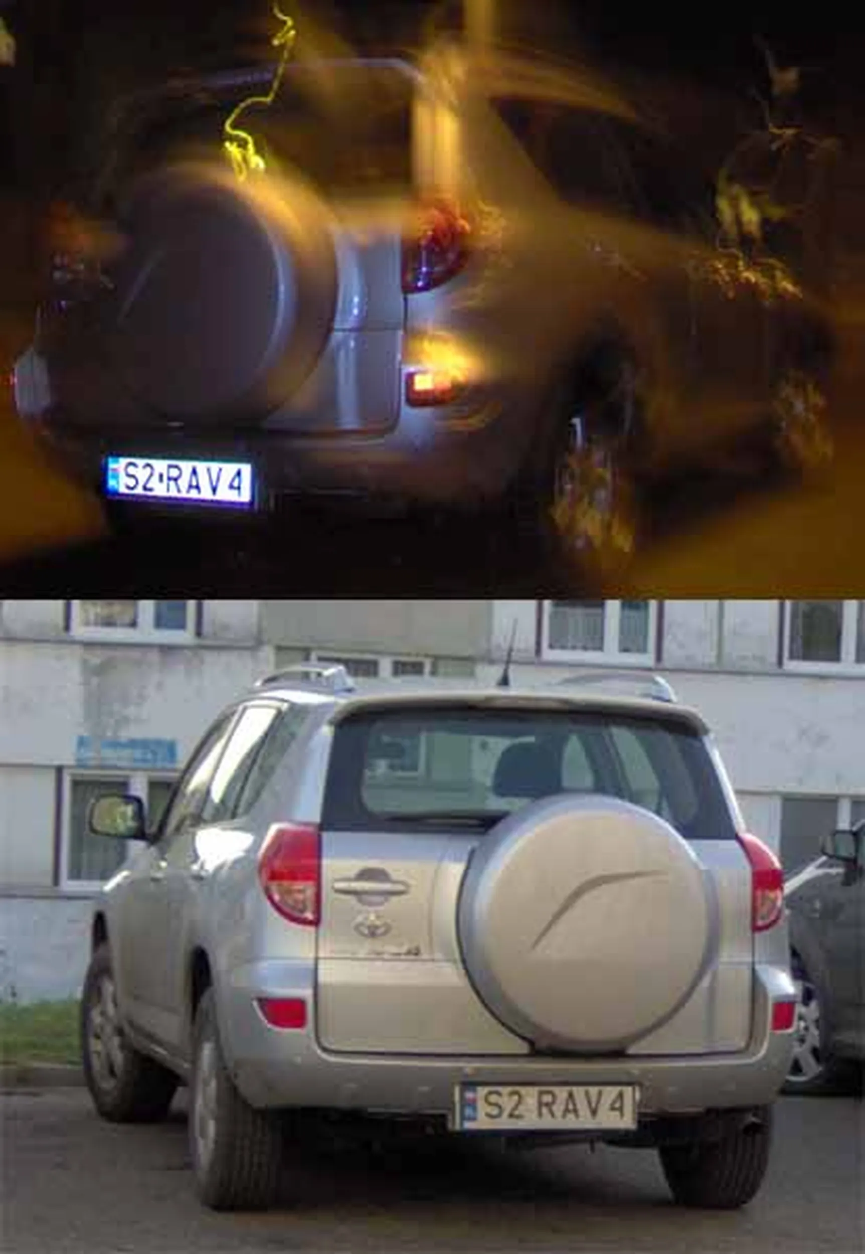 Fajny numer, blacha S2 RAV4
