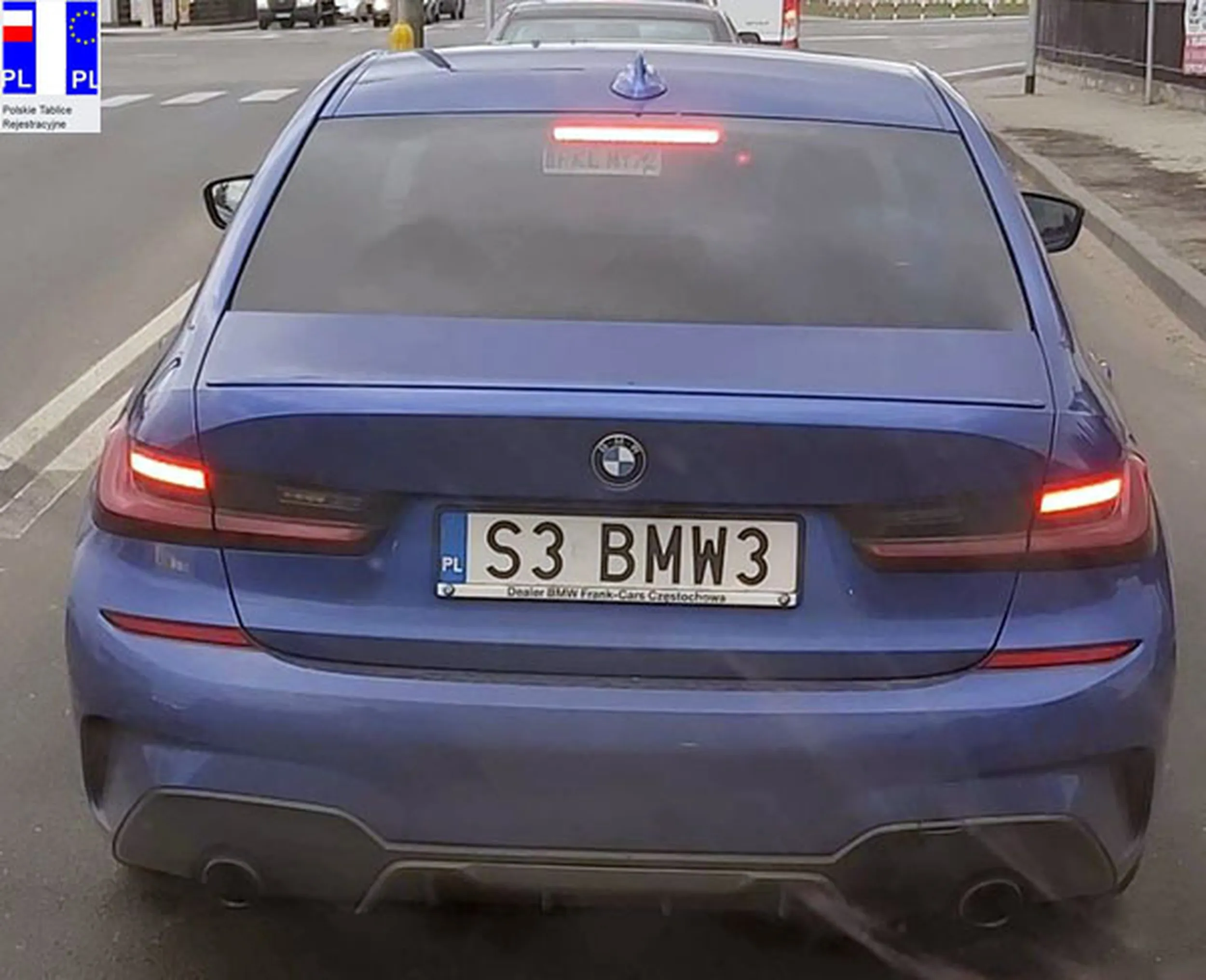 Fajny numer, blacha S3 BMW3