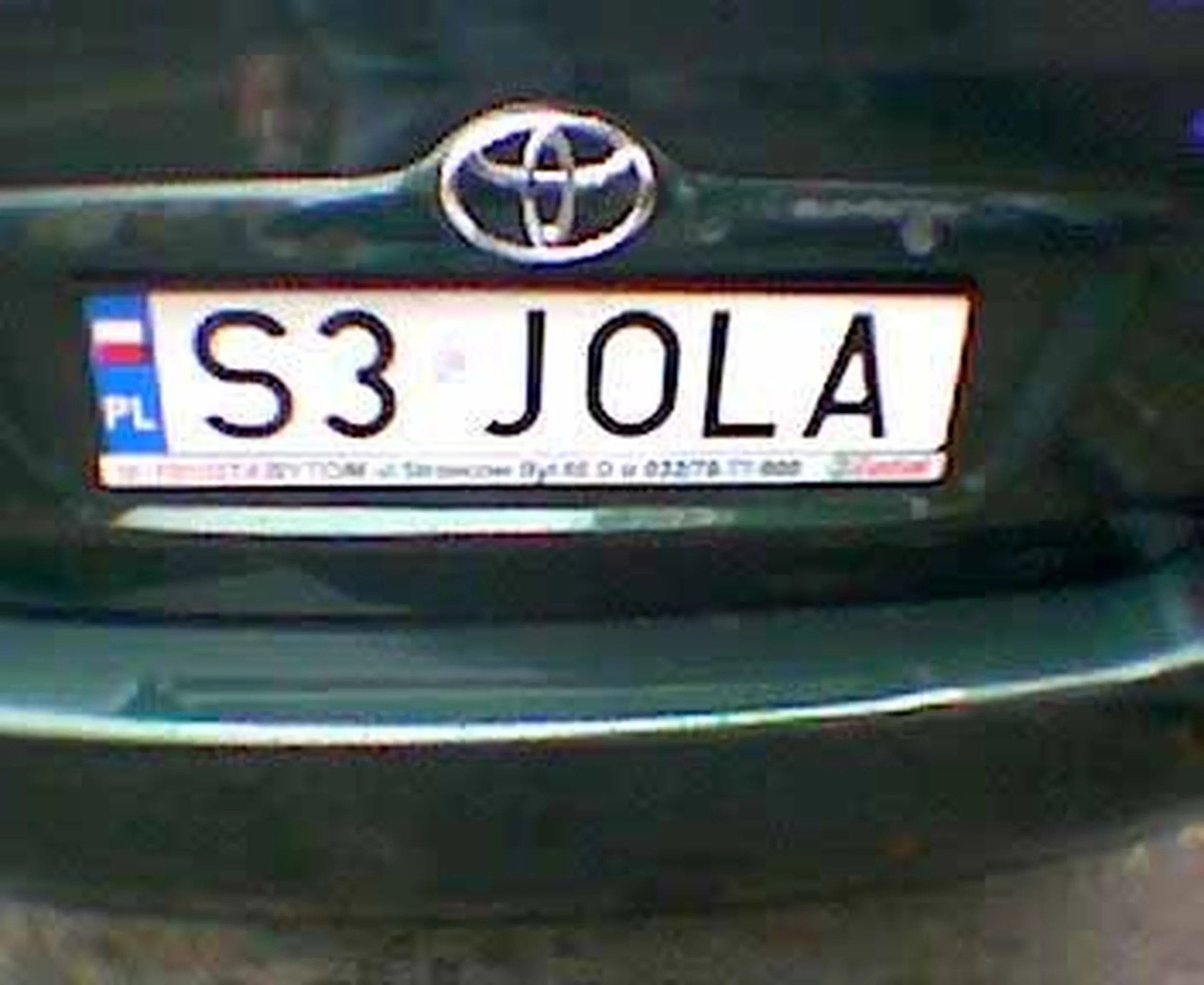 Fajny numer, blacha S3 JOLA