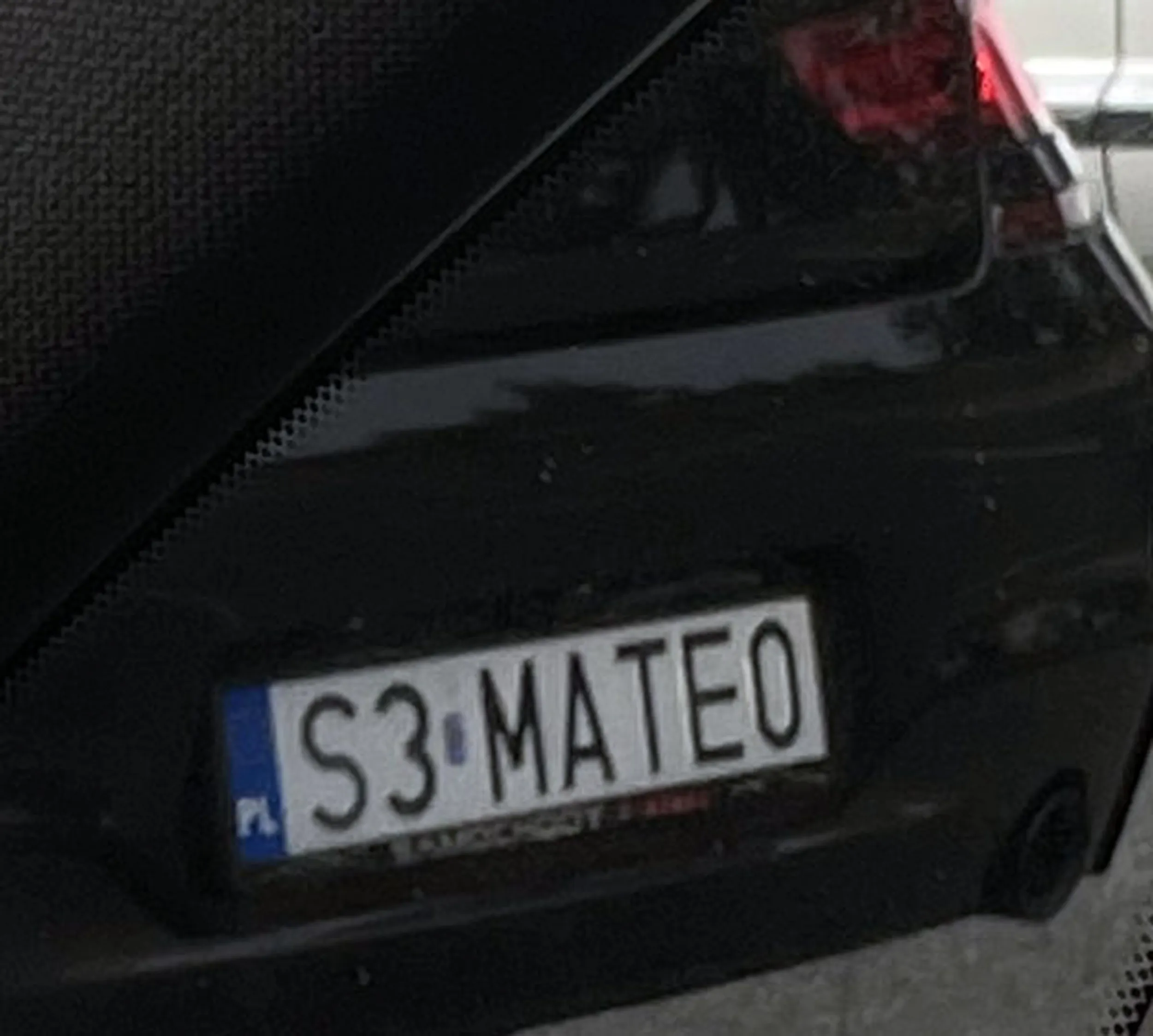 Fajny numer, blacha S3 MATE0