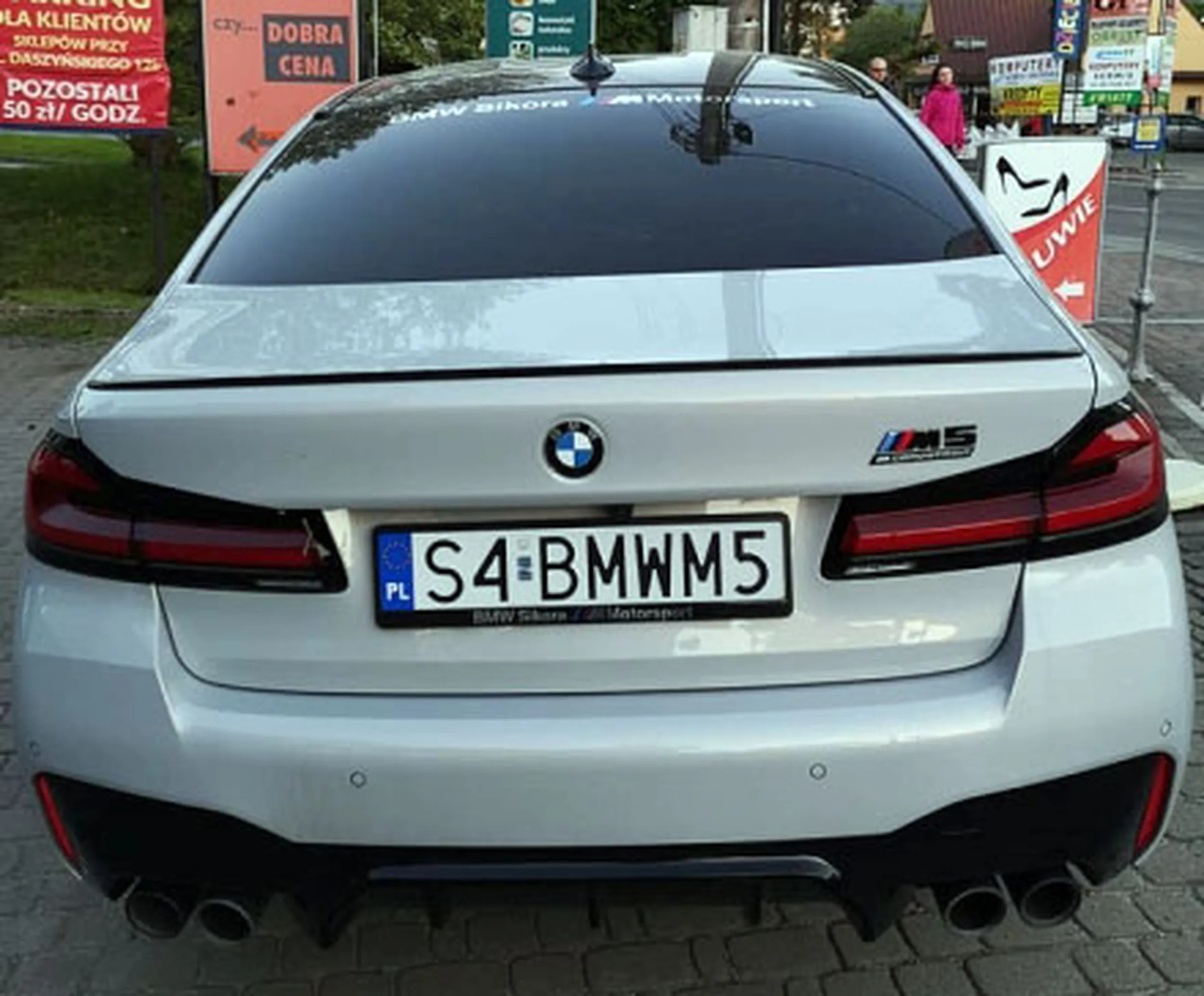 Fajny numer, blacha S4 BMWM5