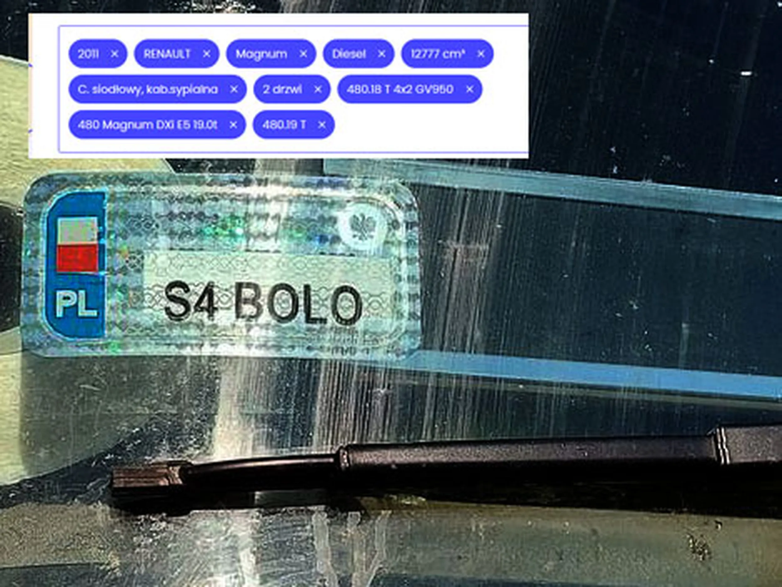 Fajny numer, blacha S4 BOLO