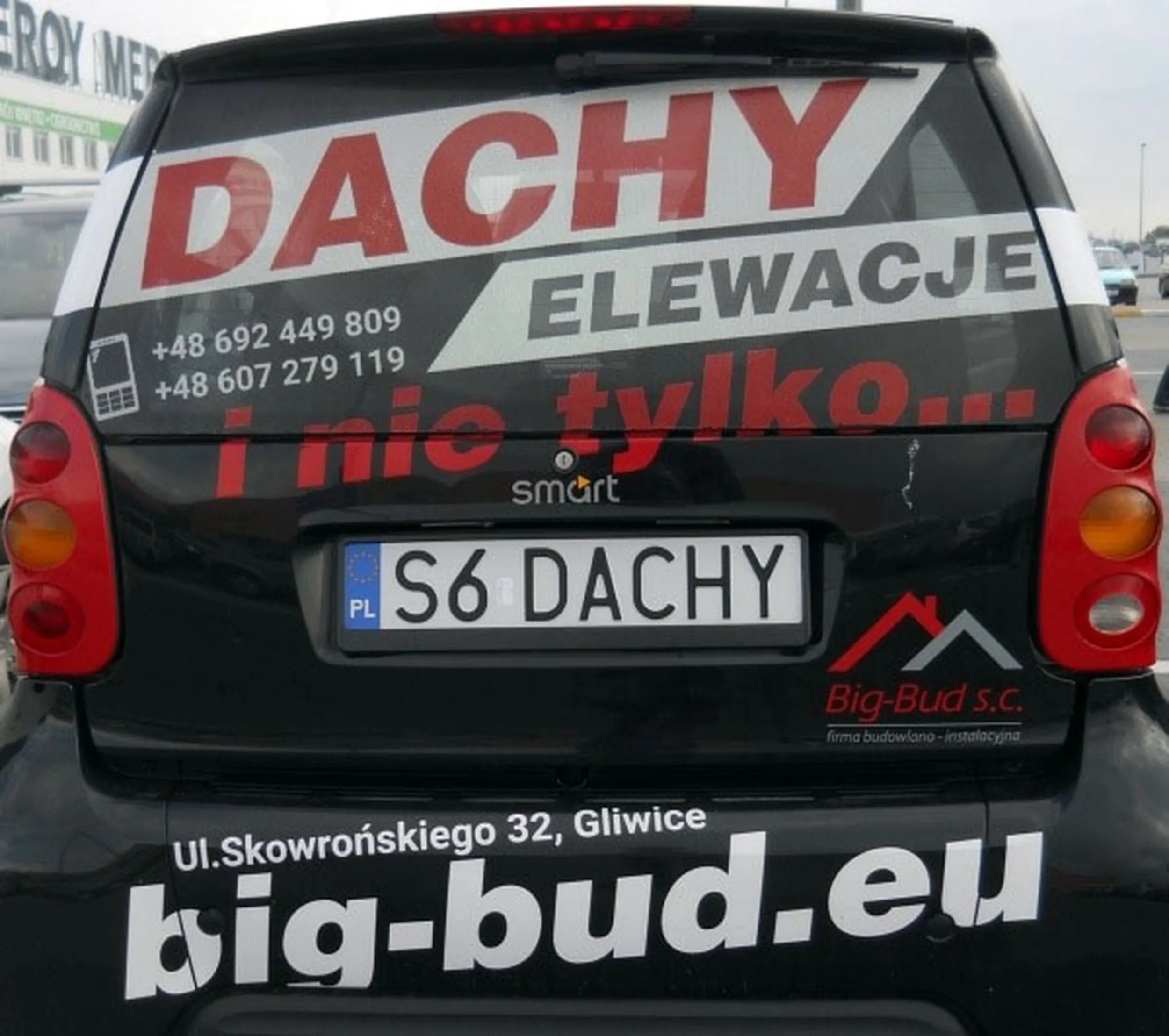 Fajny numer, blacha S6 DACHY