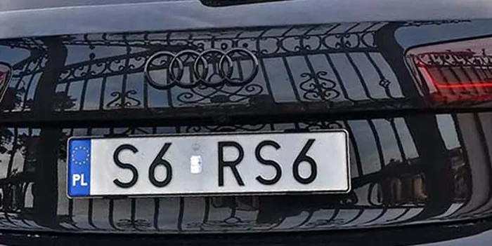Fajny numer, blacha S6 RS6
