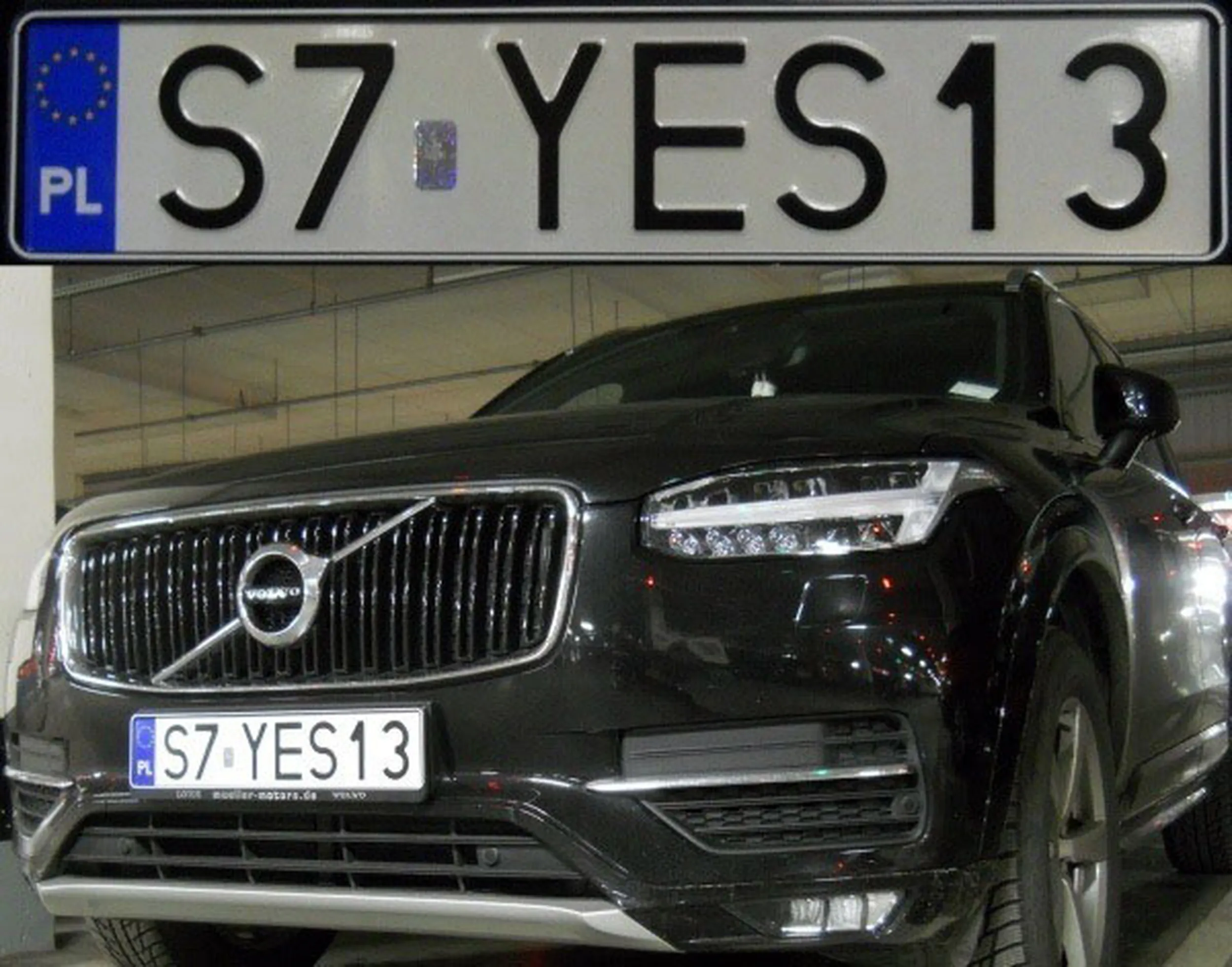 Fajny numer, blacha S7 YES13