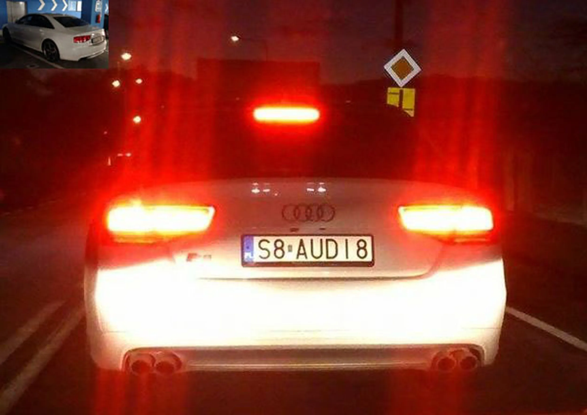 Fajny numer, blacha S8 AUDI8
