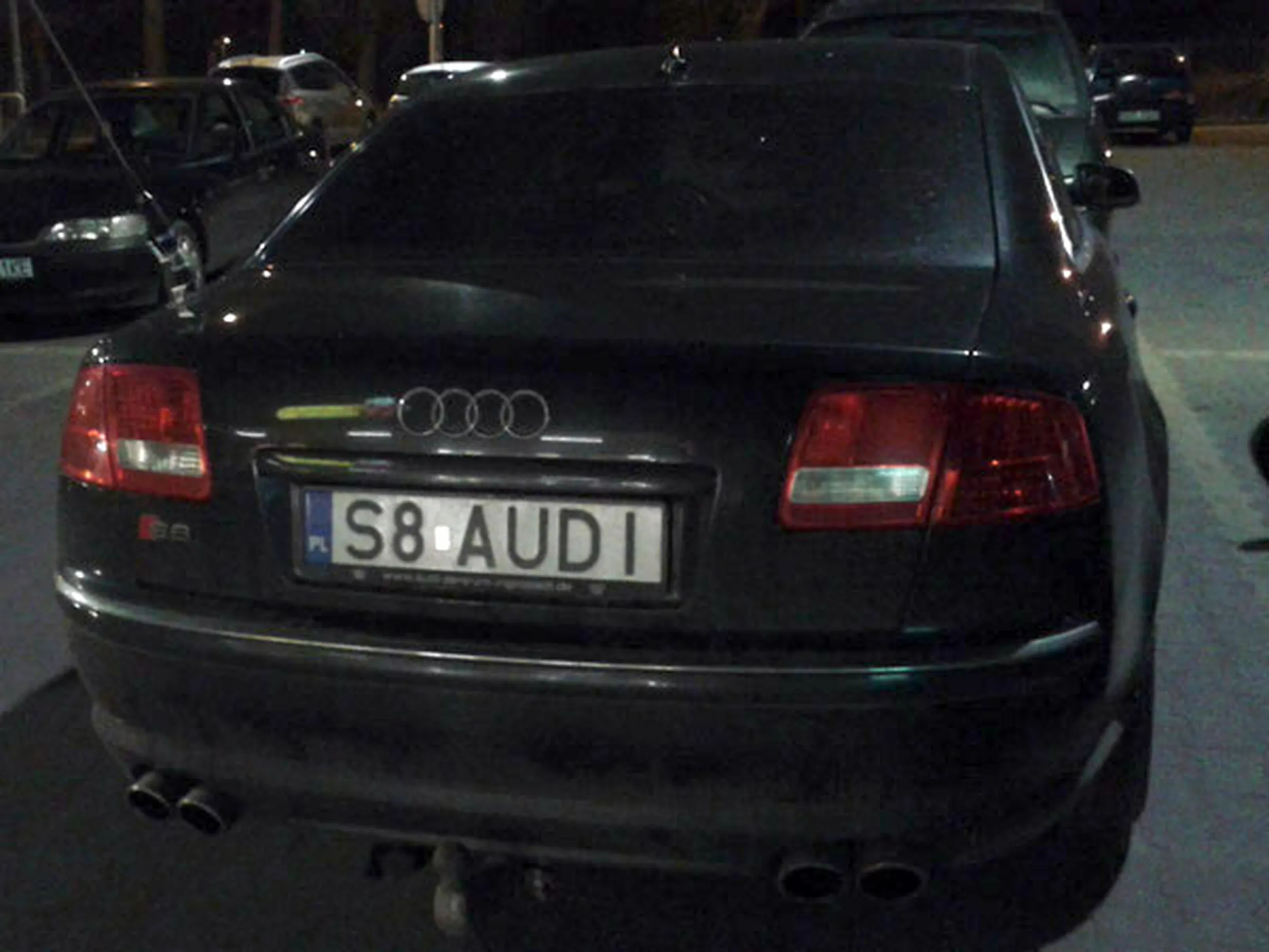 Fajny numer, blacha S8 AUDI