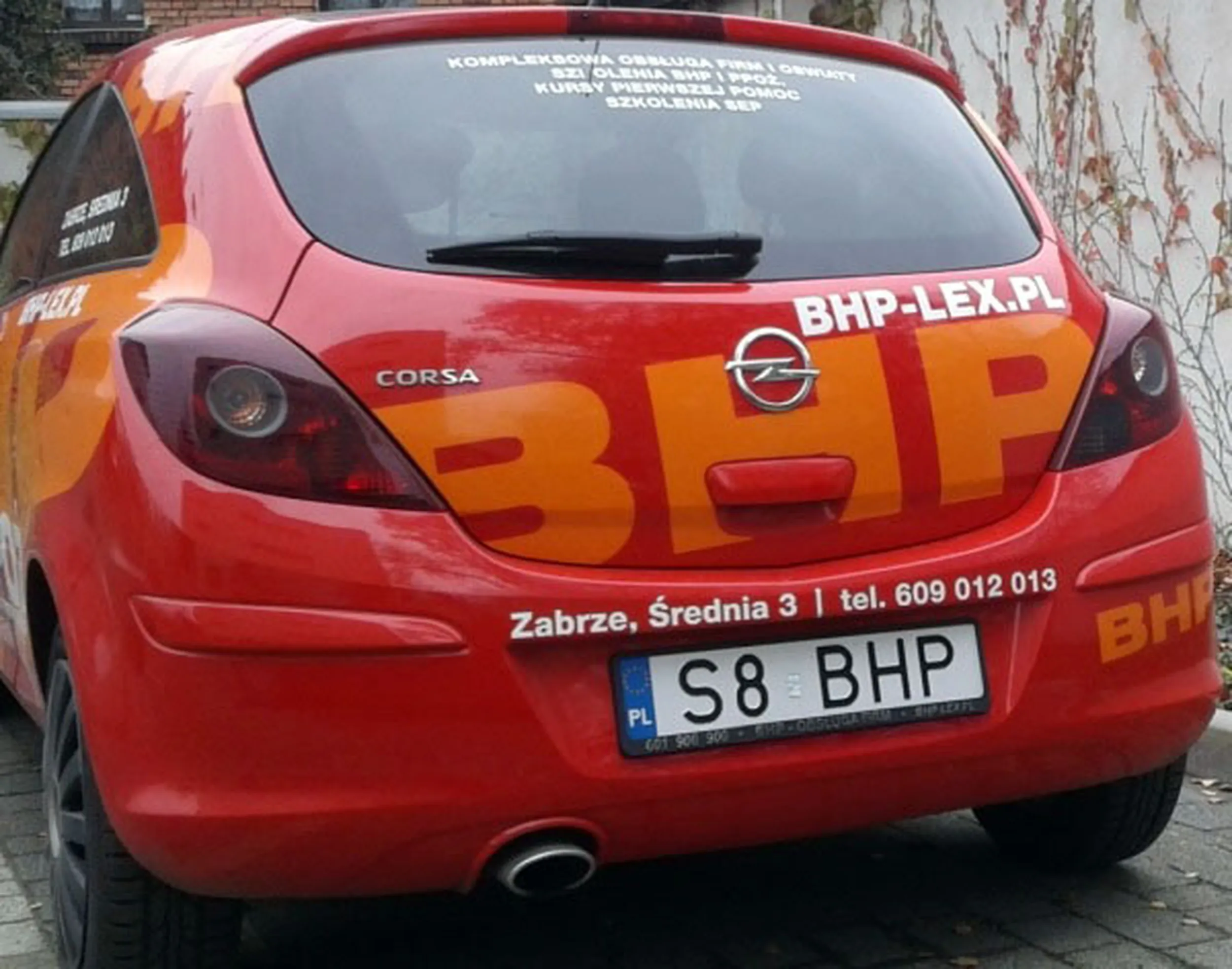 Fajny numer, blacha S8 BHP