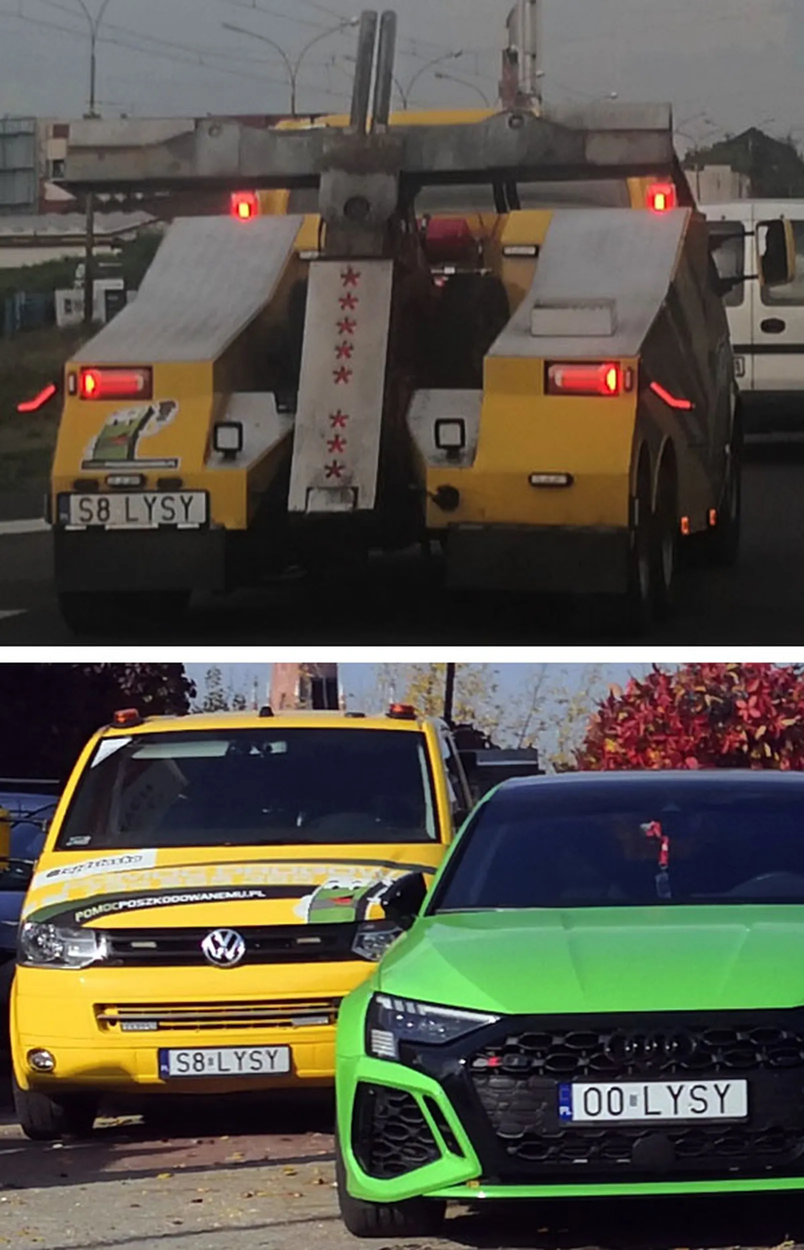 Fajny numer, blacha S8 LYSY